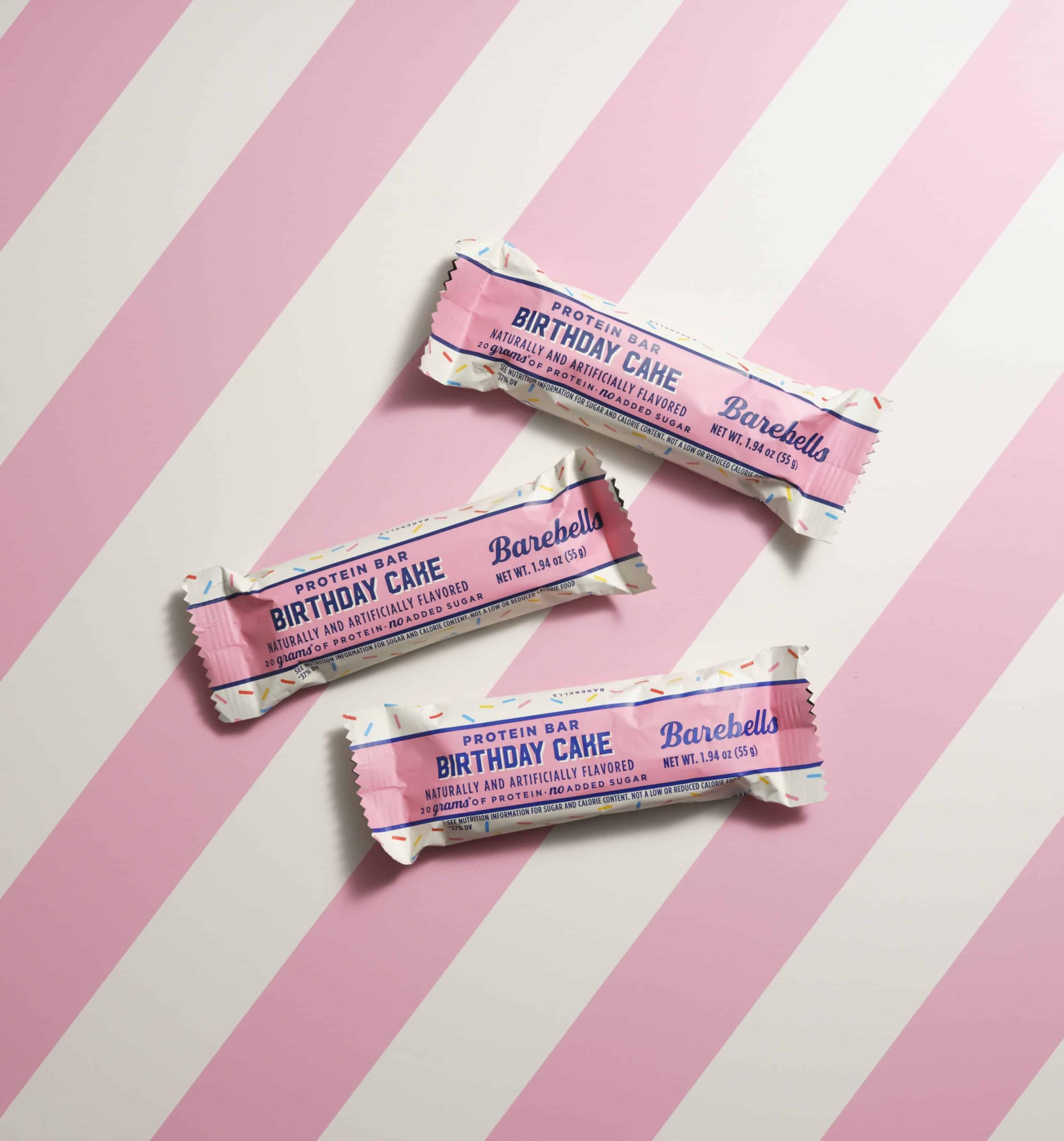 Barebells Protein Bars Birthday Cake - 12 Count, 1.9oz Bars - Protein Snacks with 20g of High Protein - Protein Bar with 1g of Total Sugars - On The Go Protein Snack & Breakfast Bars