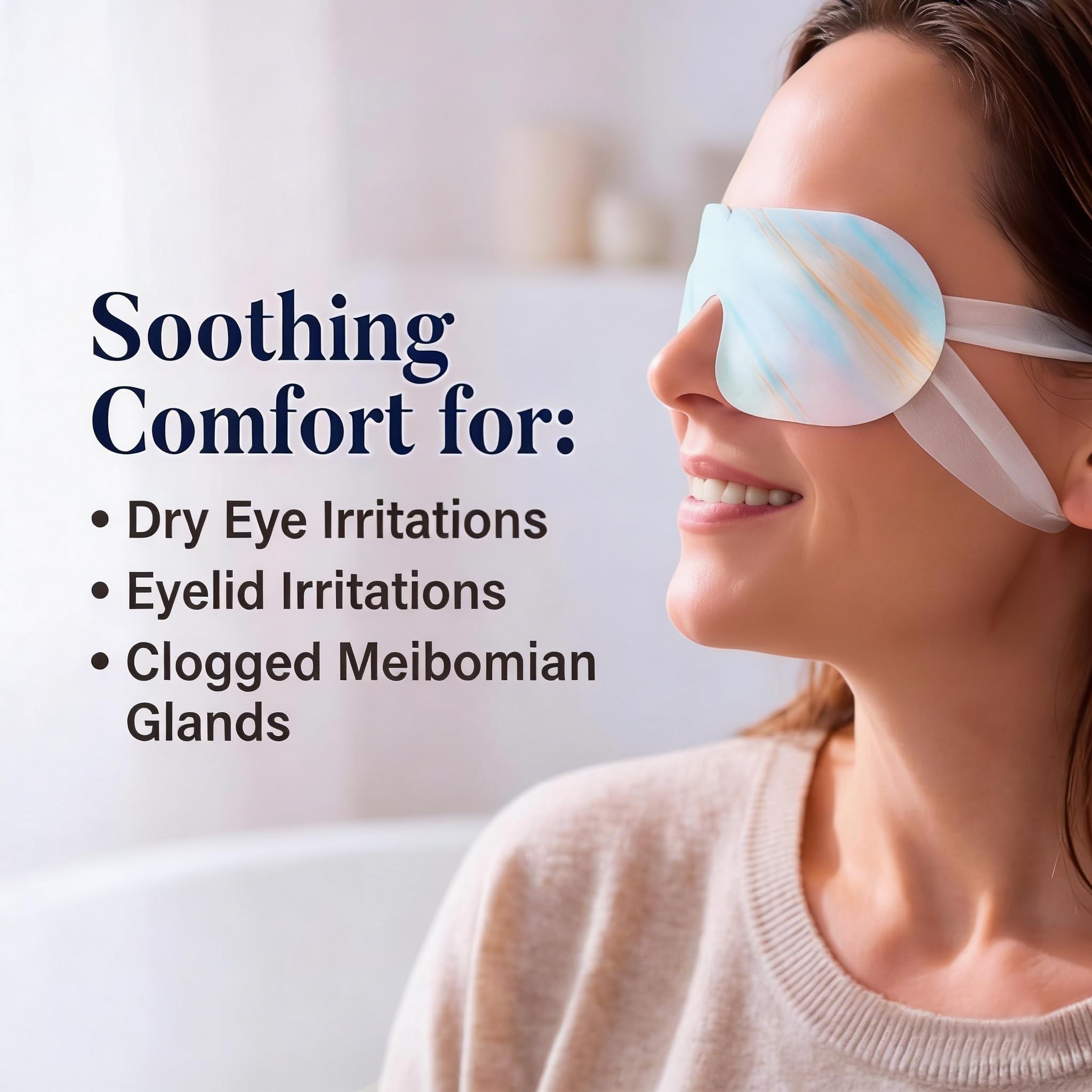 16 Packs Self Heating Steam Eye Masks: Disposable Moist Warm Compress for Dry Eyes, Eye Strain, Stye & Stress Relief – No Microwave Needed for Relax, Travel, Sleep & Spa, Unscented