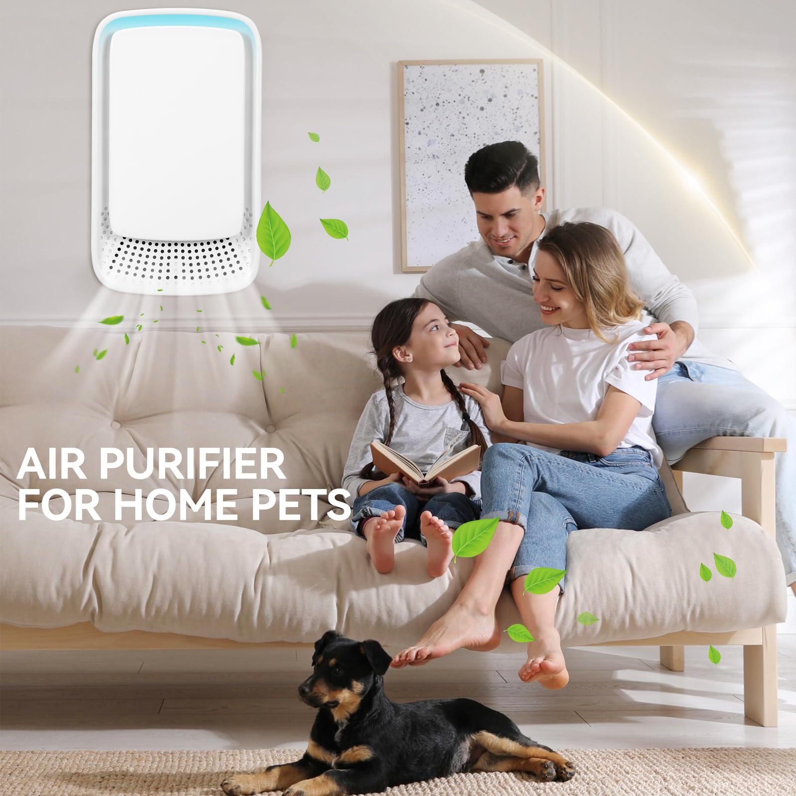 KLVEU Air Purifier Plug In(4Pack), Negative Ion Plug In Air Purifier for Bedroom, Office,Pet Room Portable Air Ionizers for Home