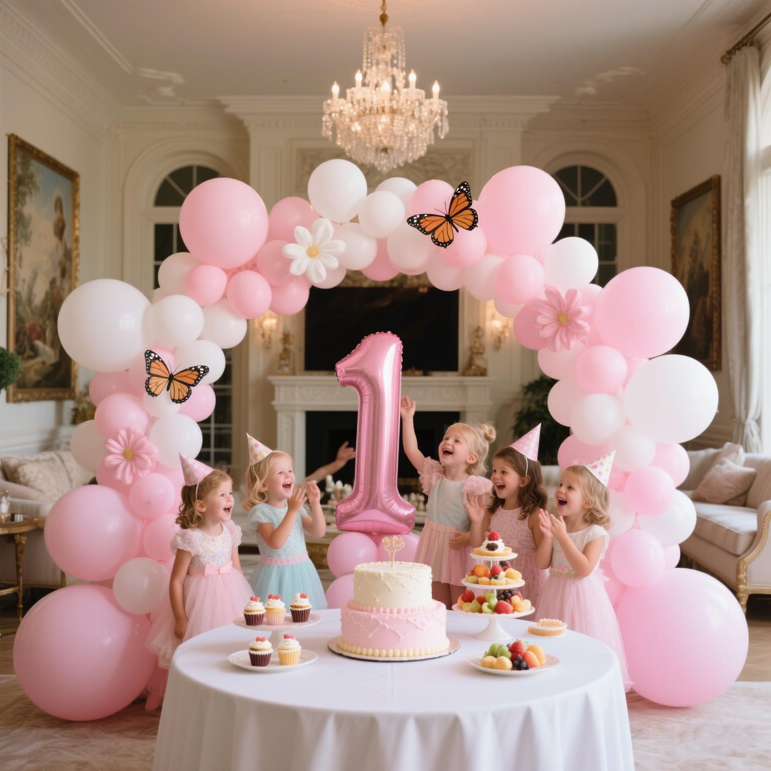 CVPARTYON Light Pink Balloons 125 pcs Different Sizes of 8 12 10 5 Inch Pastel Baby Pale Pink Balloon Arch Kit Garland for Princess Birthday Baby Shower Gender Reveal Valentine's Day Party Decoration