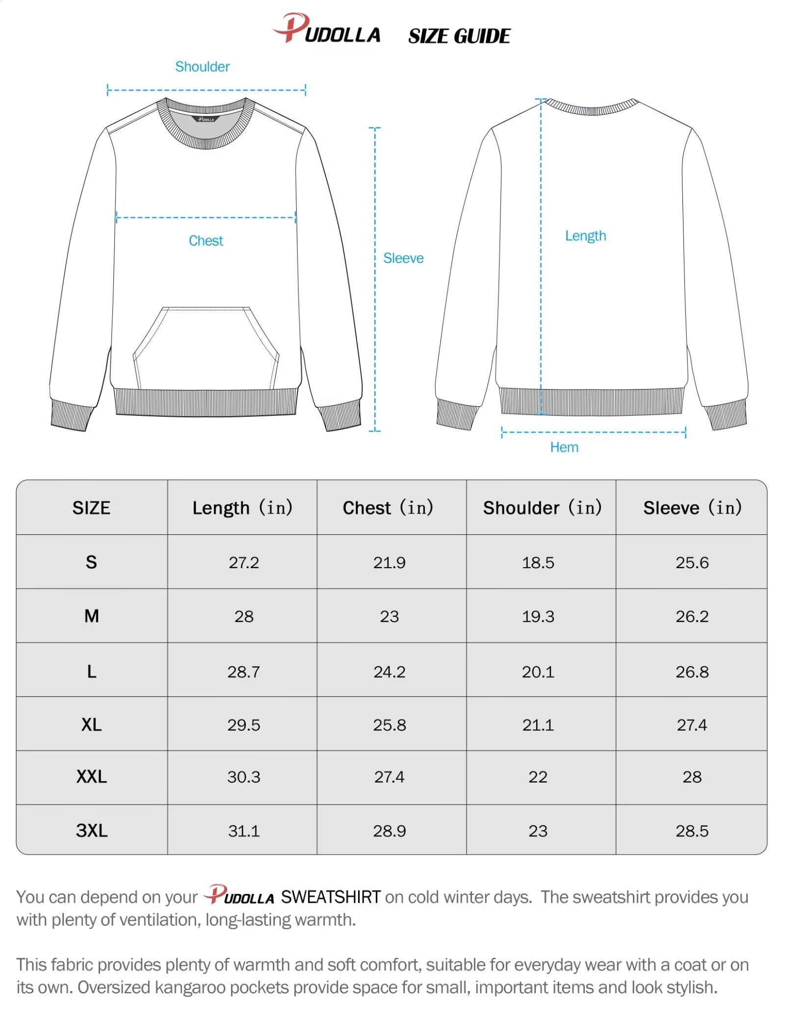 Pudolla Men Sherpa Lined Sweatshirts Crewneck Sweatshirts Men Long Sleeve Sherpa Lined Pullover Warm Sweatshirts(army green S)