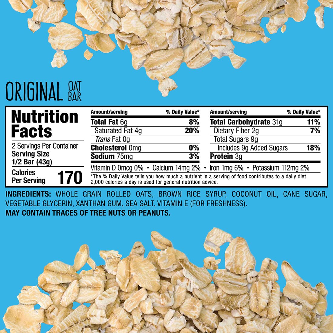 Bobo's Oat Bars, Original, 3 oz Bar (12 Pack), Gluten Free Whole Grain Snack and Breakfast Bar