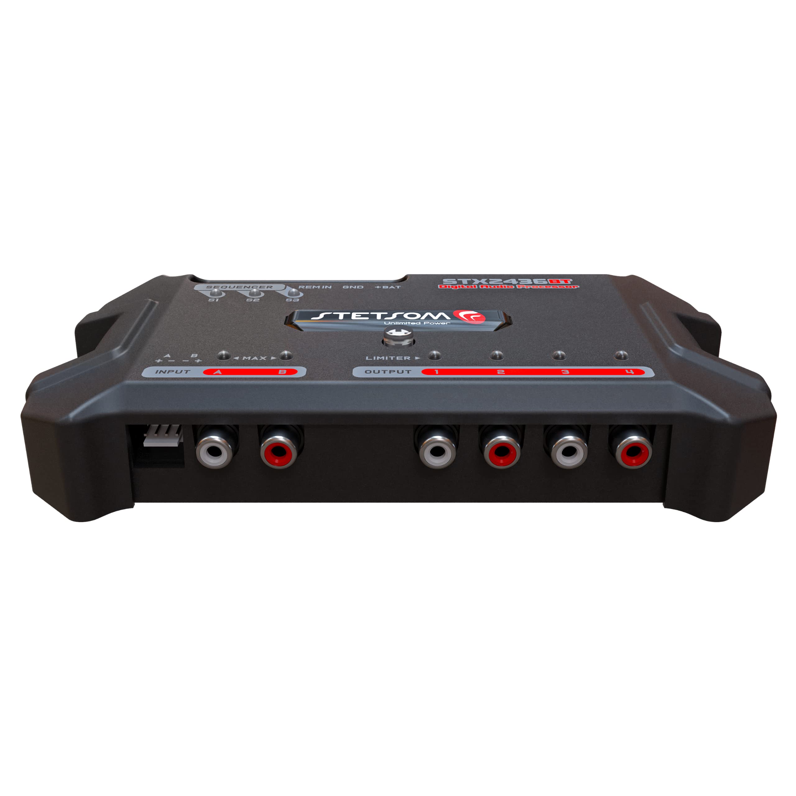 Stetsom STX 2436 Bluetooth DSP PRO - Digital Signal Processor, DSP PRO, Equalizer, Exclusive APP, Band Graphic, High Precision Crossover, Filters, Voltmeter, Limiter, Digital Audio Processor
