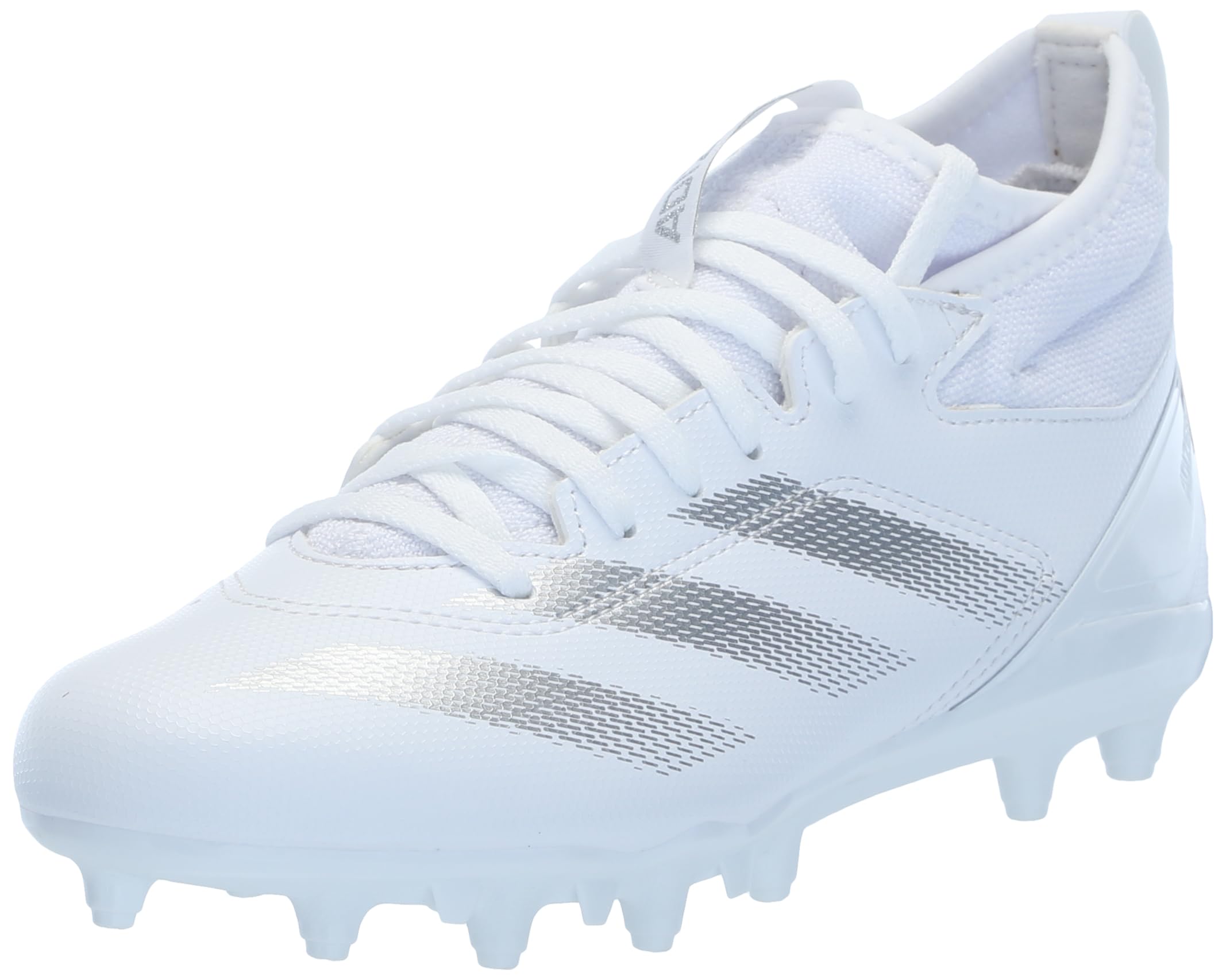adidas Adizero Impact.2 Spark Football Sneaker, White/Silver Metallic/White, 6 US Unisex Big Kid
