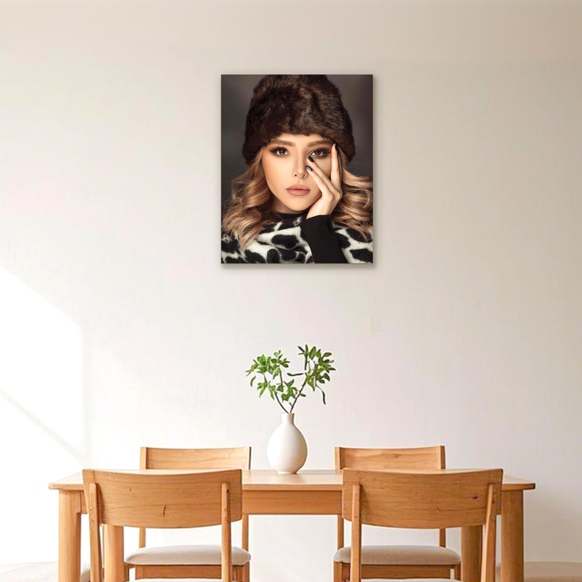 GagetElec Personalized Canvas Prints with Your Photos, Unique Gifts for Weddings, Birthdays & Festival, Custom Wall Art Decor with Personal Portrait (8" X 10")