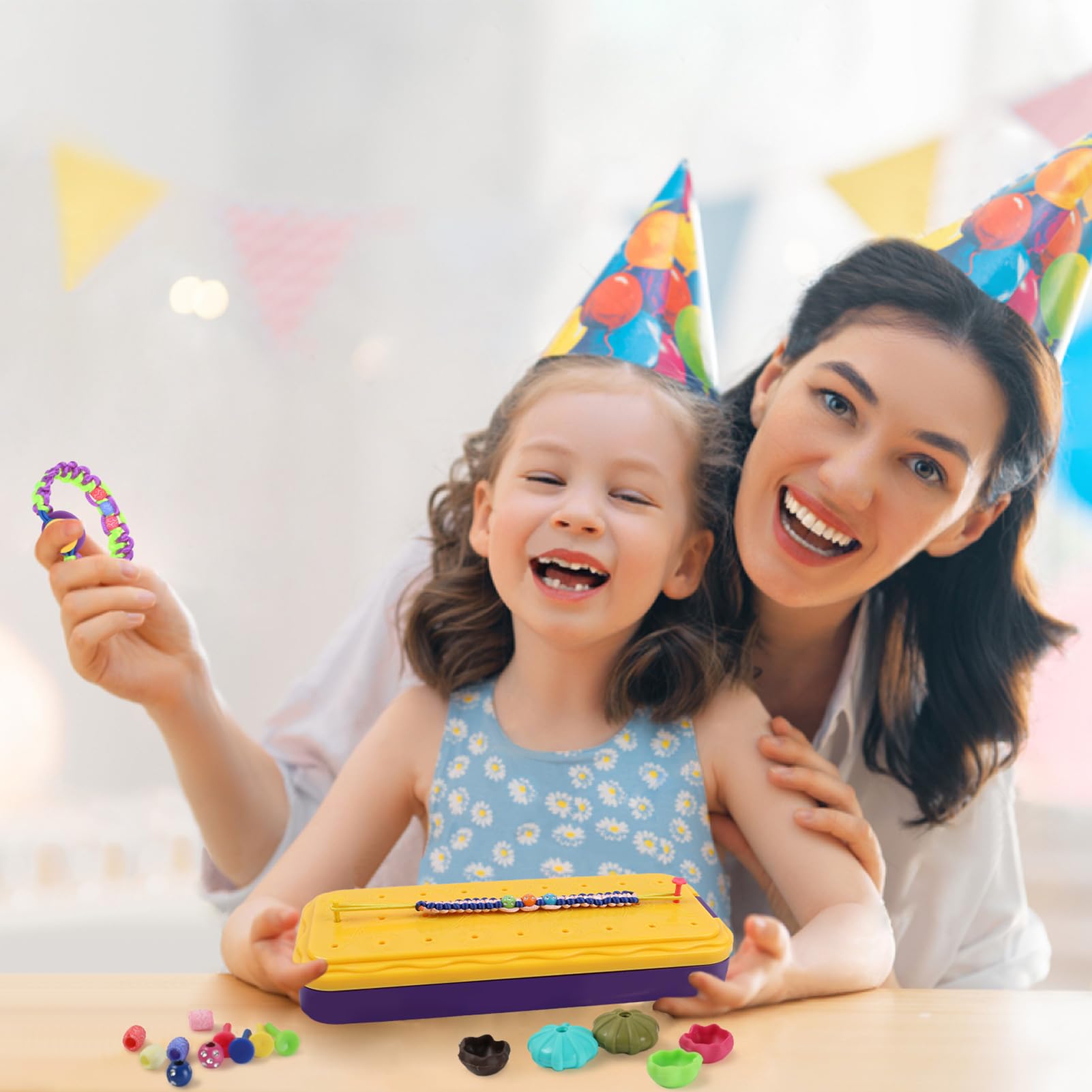 DDAI Arts and Crafts for Kids Age 8-12 Friendship Bracelet Making Kit for Girls - Best Birthday Gifts Ideas for Girl 7 9 10 11 Year Old - Popular Bracelets String Maker Toys Set