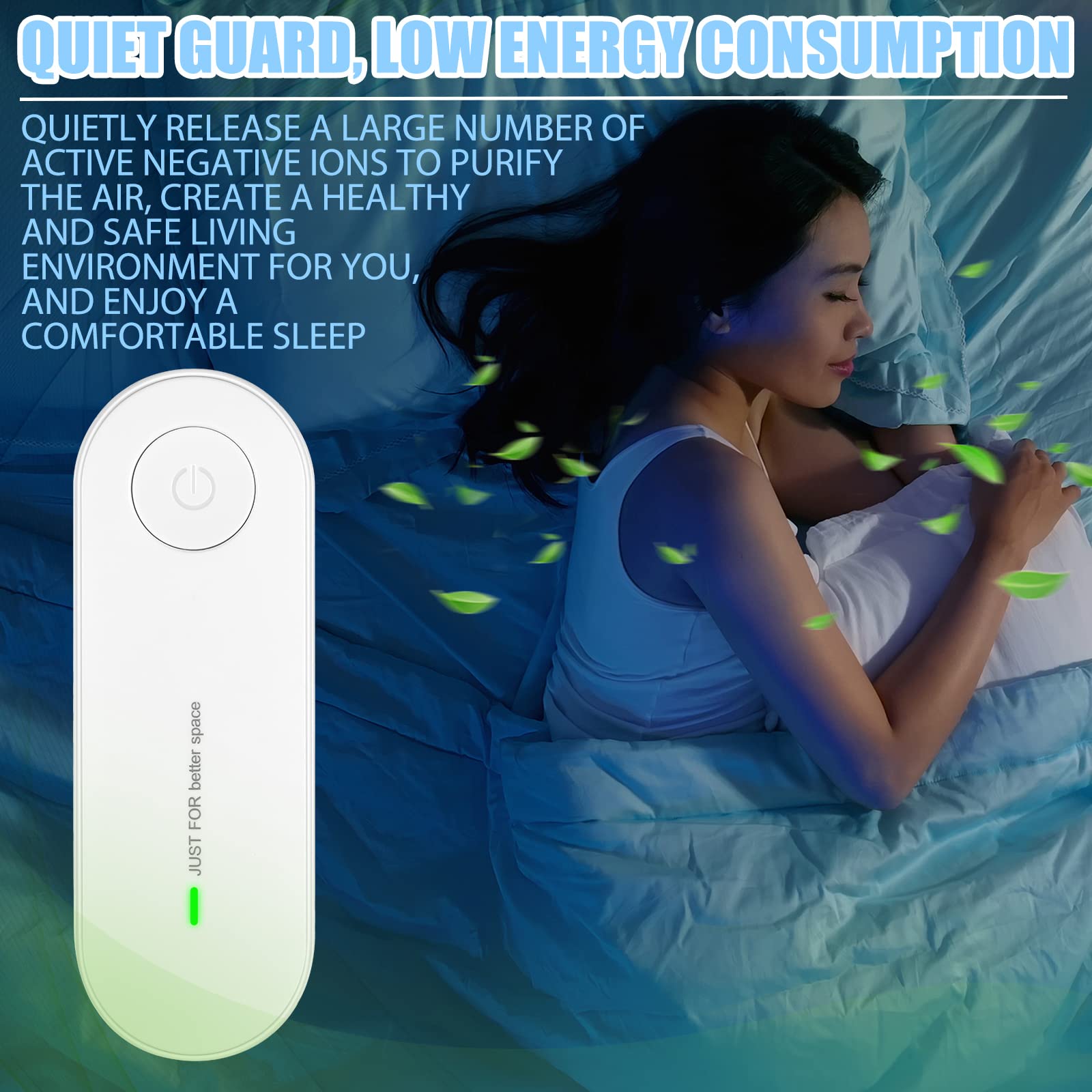 Qualirey 3 Pcs Air Purifier Plug in Portable Negative Ion Generator Filterless Home Air Ionizers Freshener Filter Cleaner for Removing Smell Pollutants Odor Dust Car Room Bedrooms Toilets Office