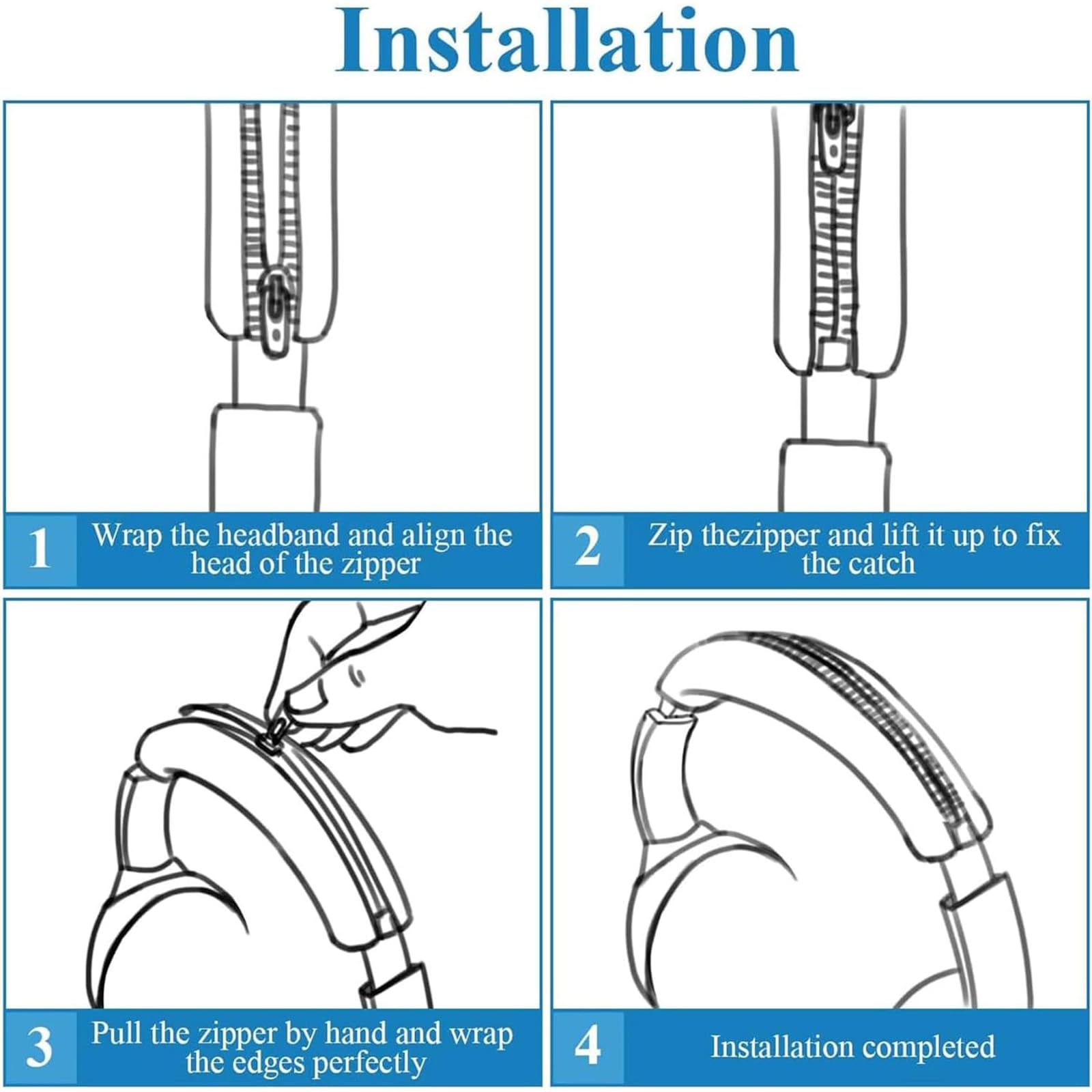Adhiper 3 Set Case Cover for Sony WH-1000XM4 WH-1000XM3 Headphones,Embody EarPad Cover/Ear Cover/Headband Cover/Headband Cushion Protector,Sweat Proof Soft Silicone Headphones Accessories(Off White)