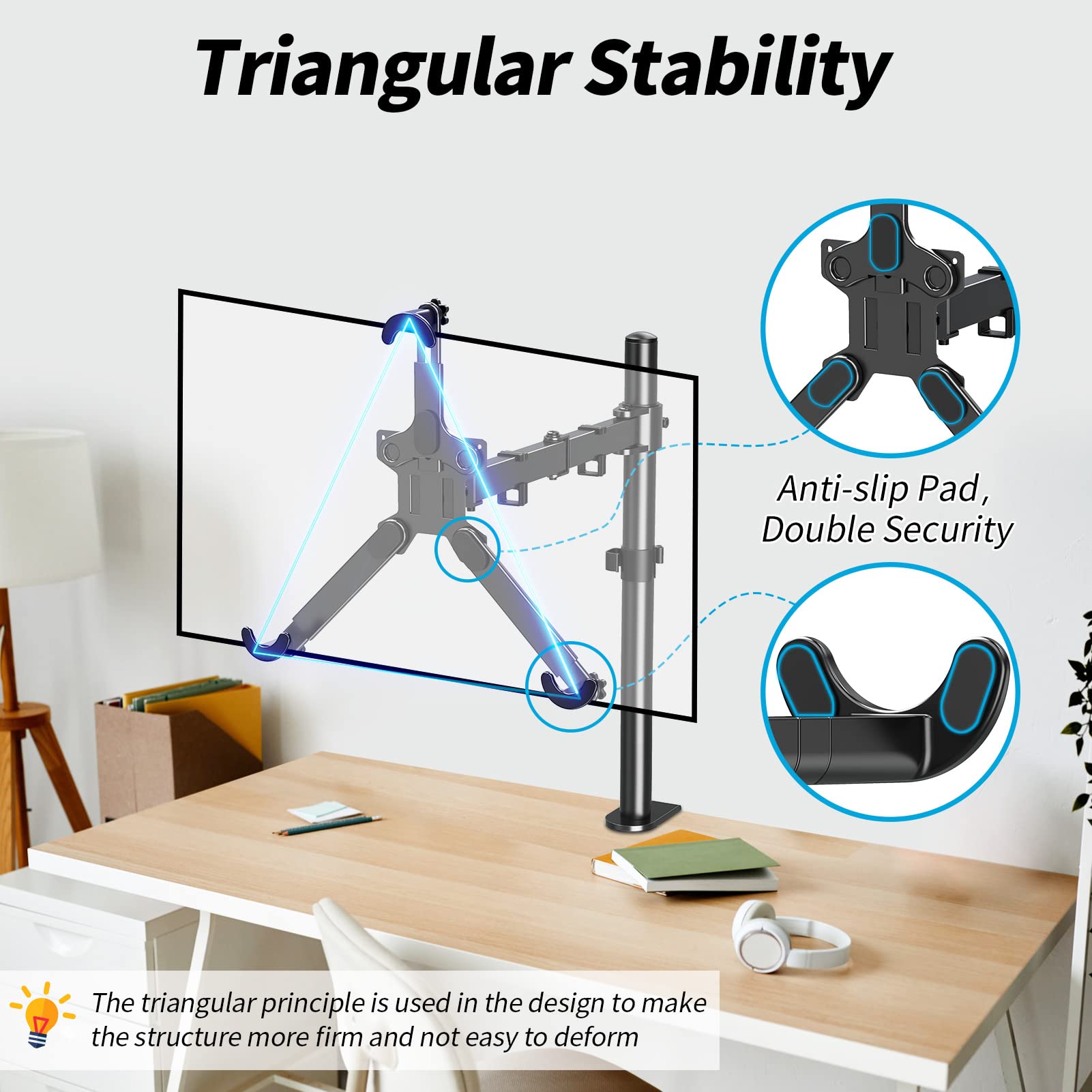 MOUNTUP Dual VESA Monitor Mount Adapters, Universal Non-VESA Mounting Adapter Kits for 19 to 32 Inch Computer Screens, Max Load 17.6lbs VESA Adapters, 2 Packs