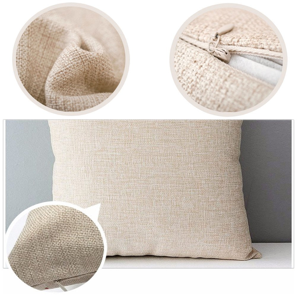 Easternproject Rooster Painting Farmhouse Decorative Throw Pillowcase Country Burlap Pillow Cover Cushion Case 18’’x18’’ (07)