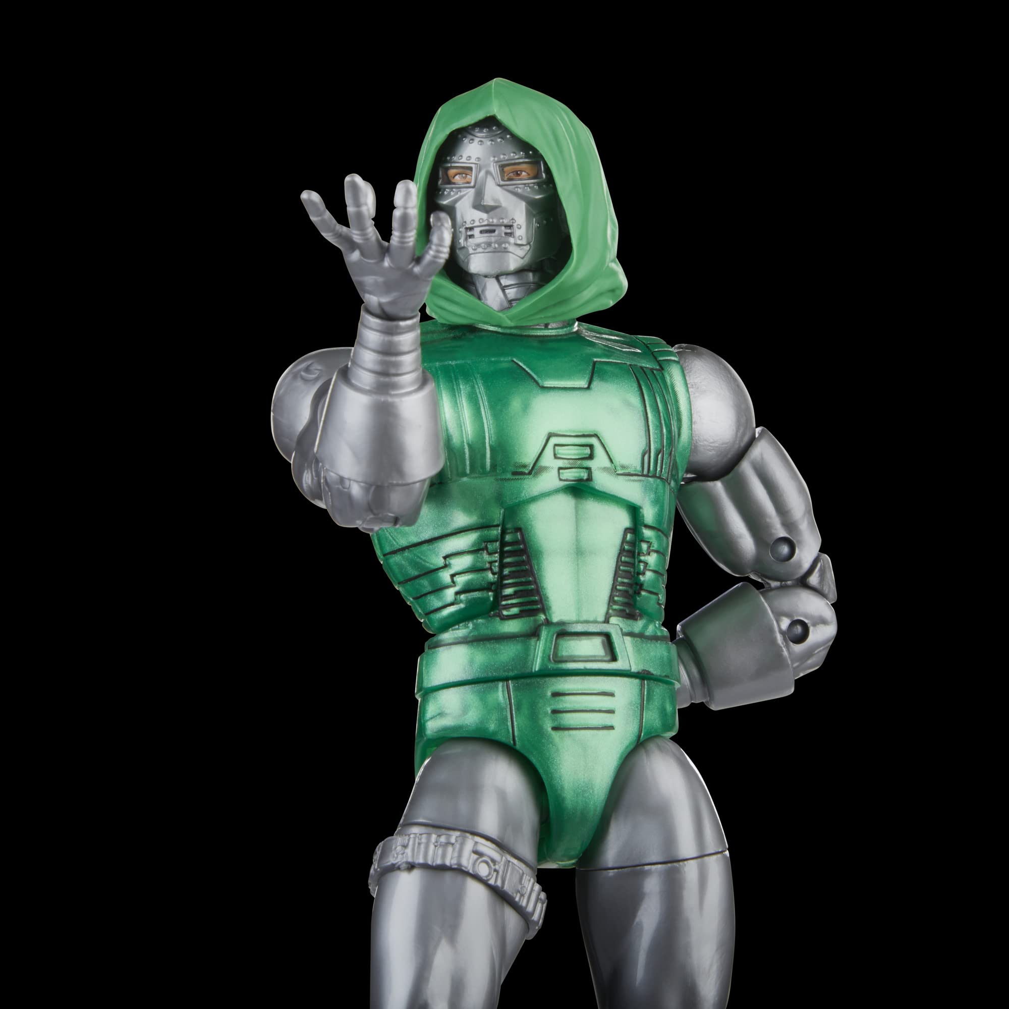 Marvel Legends Series Captain vs. Doctor Doom, Avengers 60th Anniversary Collectible 6-Inch Action Figures, 6 Accessories