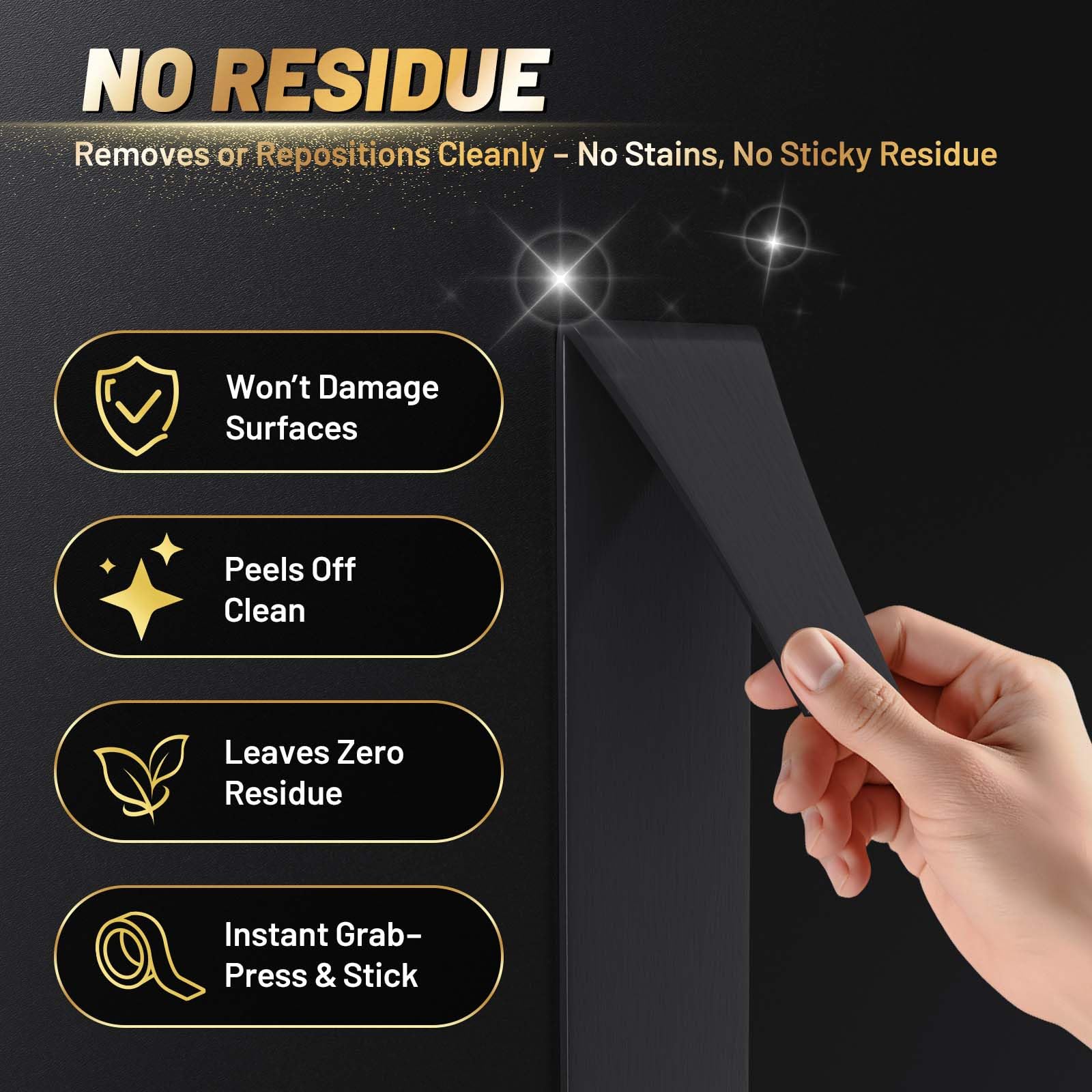 PHIXBEAR Pro+ Heat Resistant Heavy Duty Foam Tape, Super Strong Double Sided Mounting Tape for Indoor, Outdoor, Automotive, LED Strip, Weatherproof Removable No Residue 0.4" x 19.7 FT