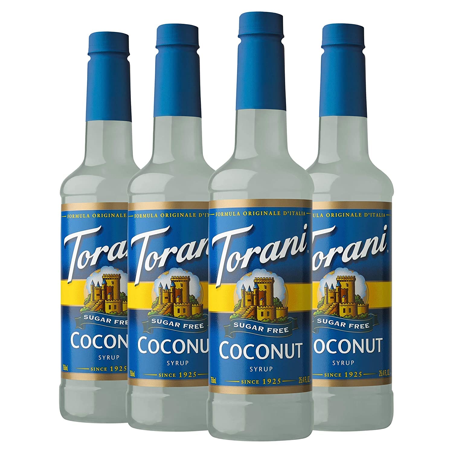 Torani Sugar Free Syrup, Coconut, 25.4 Ounce (Pack of 4)