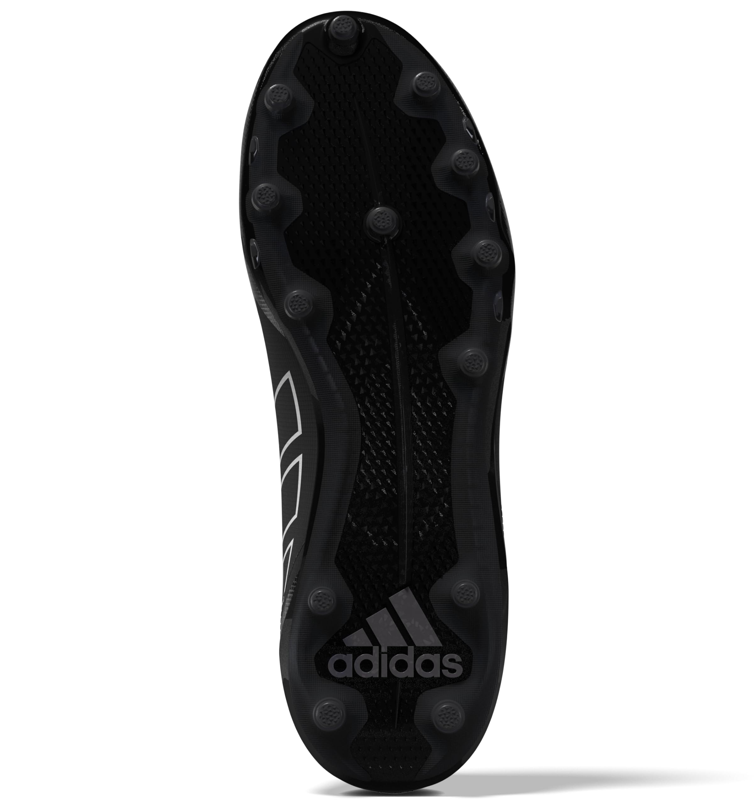 adidas Men's Adizero Electric.2 American Football Sneaker, Black/White/Black, 7