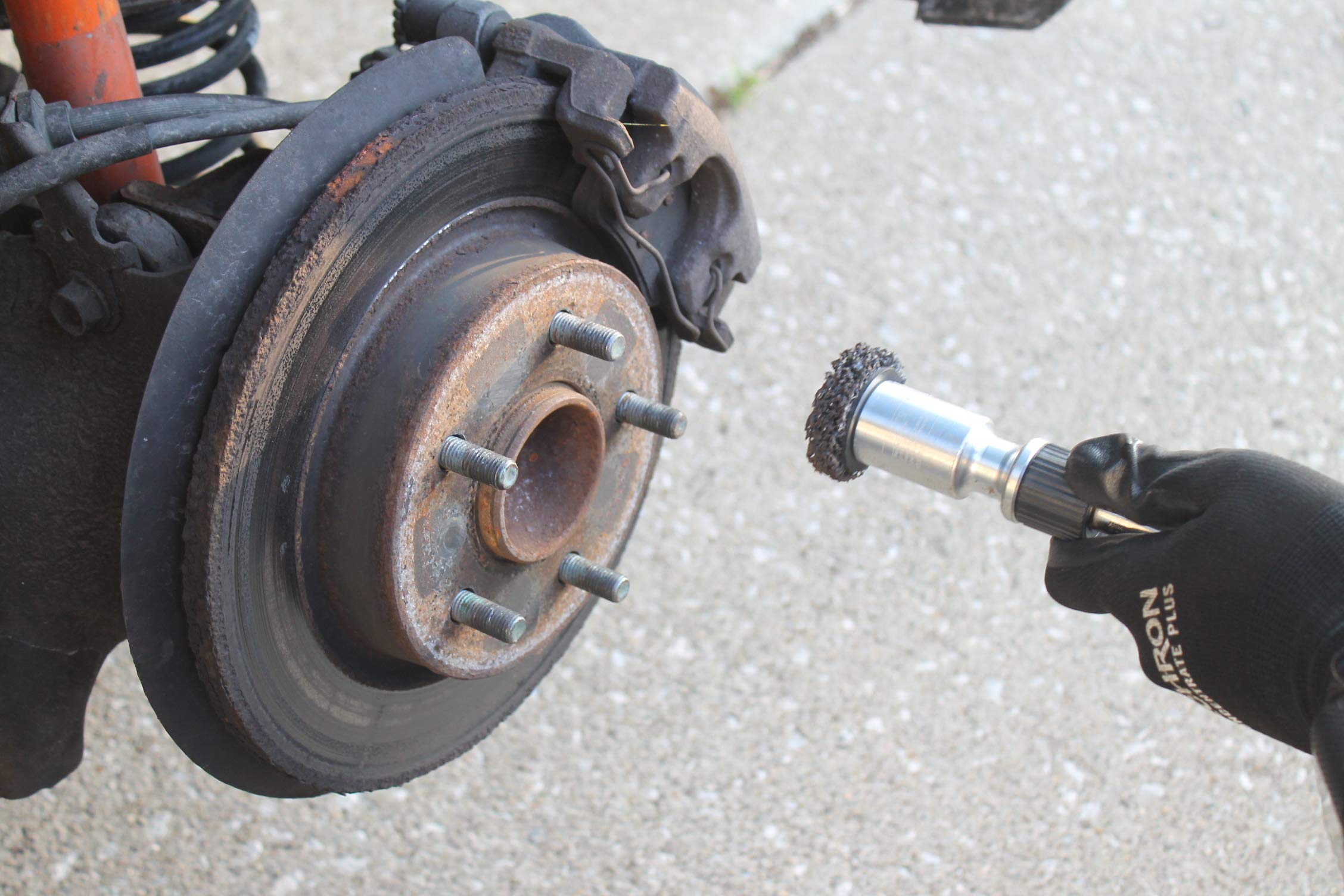 AME INTL 37330 Hub Buddy Surface and Stud Cleaner Pad, Fits 1/2" Impact Driven Wrenches