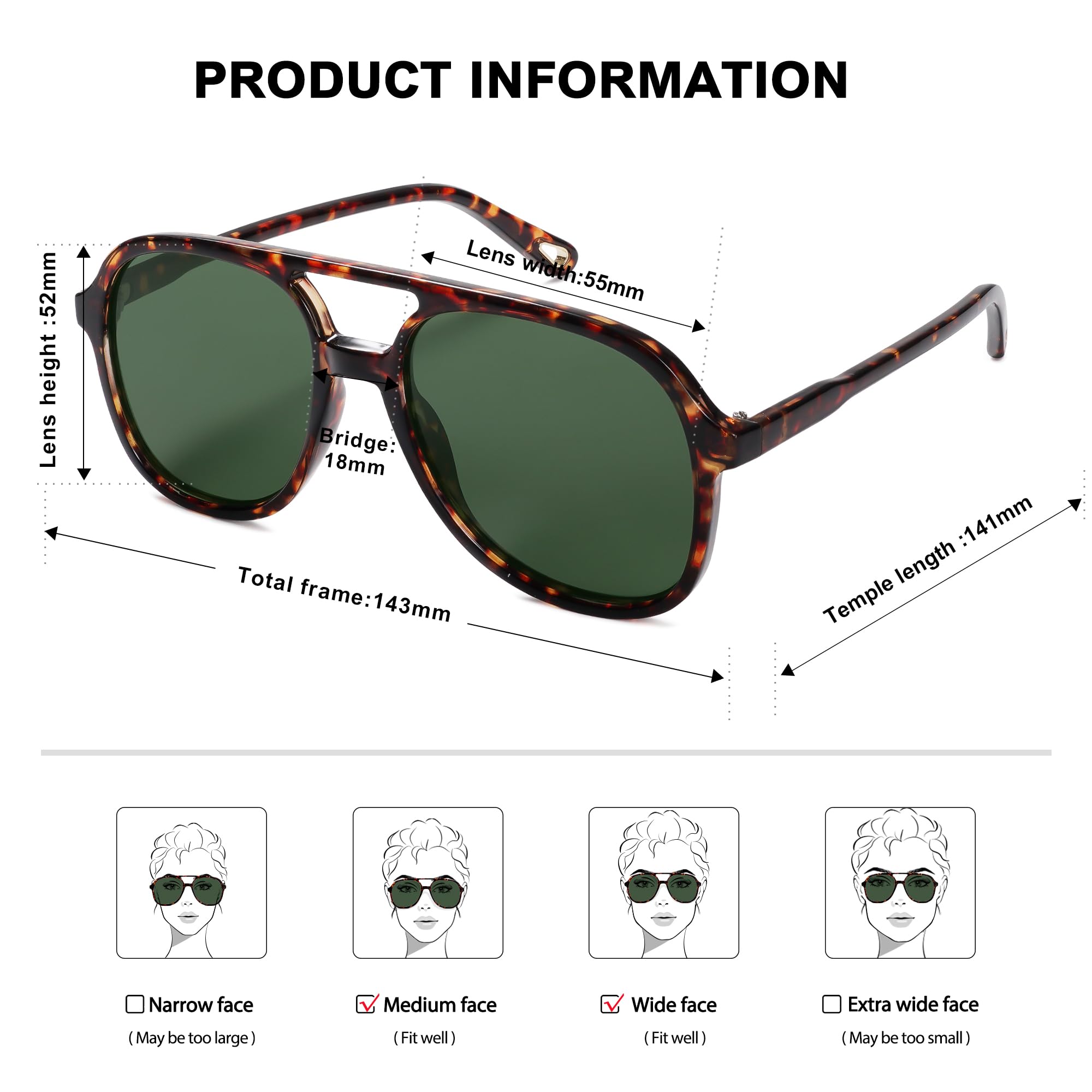 SOJOS Retro Polarized Aviator Sunglasses Womens Mens Classic 70s Vintage Trendy Square Aviators SJ2174, Brown Tortoise/Dark Green