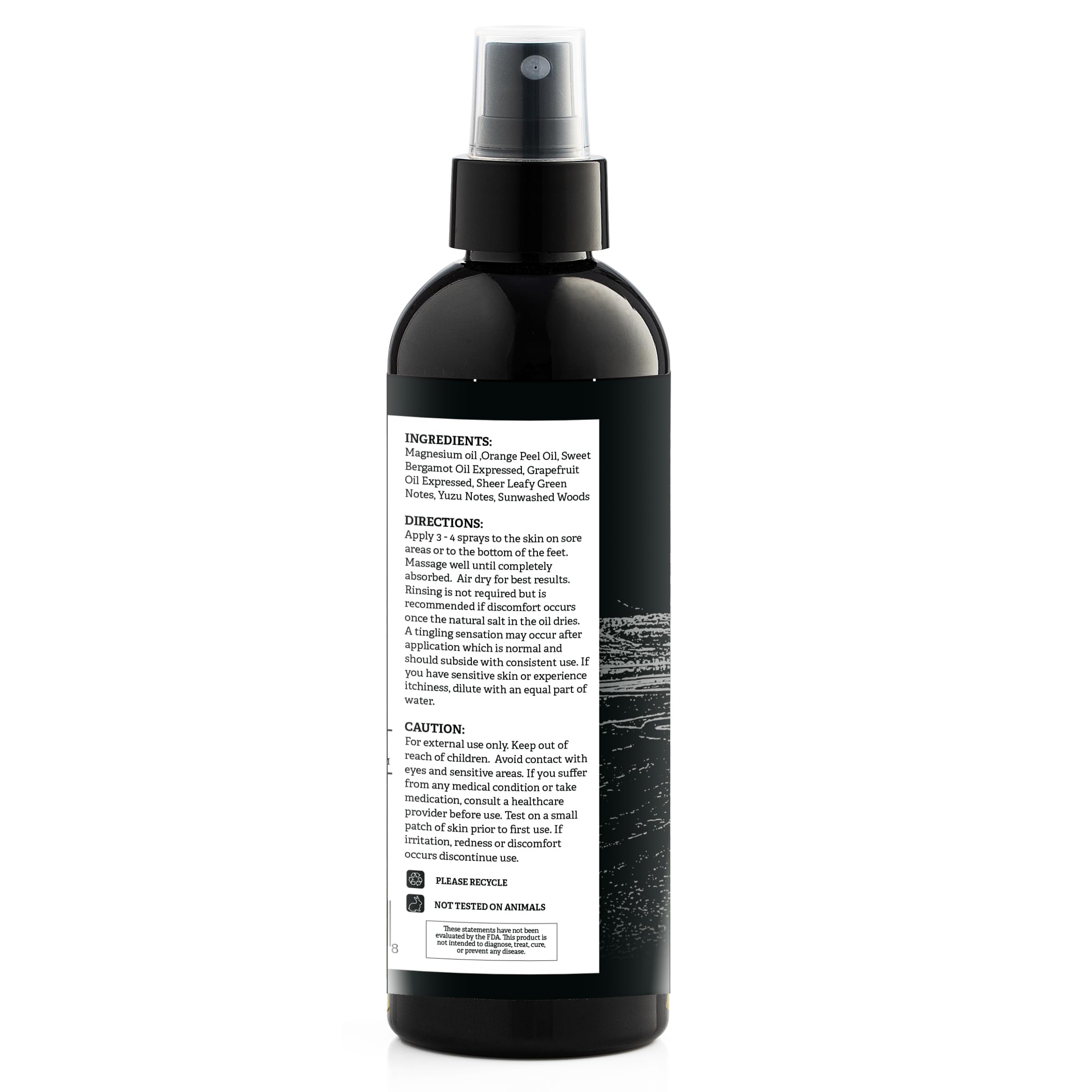 Aromasong Magnesium Spray Grapefruit - Extra Strength 2 Pack of (23mg in Each Spritz) 8 Oz, Natural and Pure Magnesium Oil Spray - Made in The USA - for Leg Discomfort and Promotes a Calm Sleep