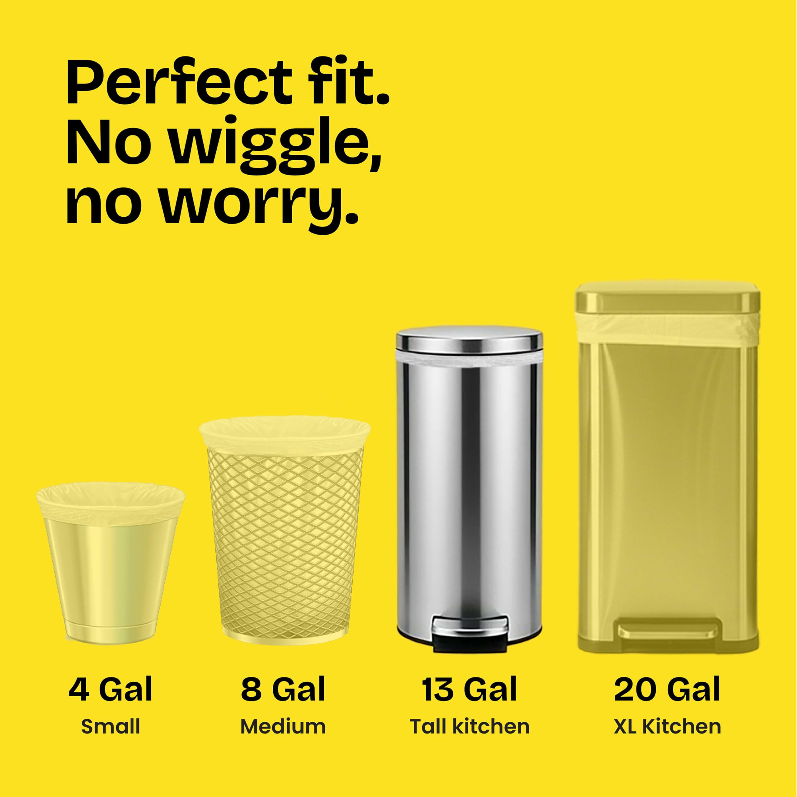 Glad ForceFlex Tall Kitchen Trash Bags, 13 Gallon, Fresh Clean, 80 Count (Package May Vary)
