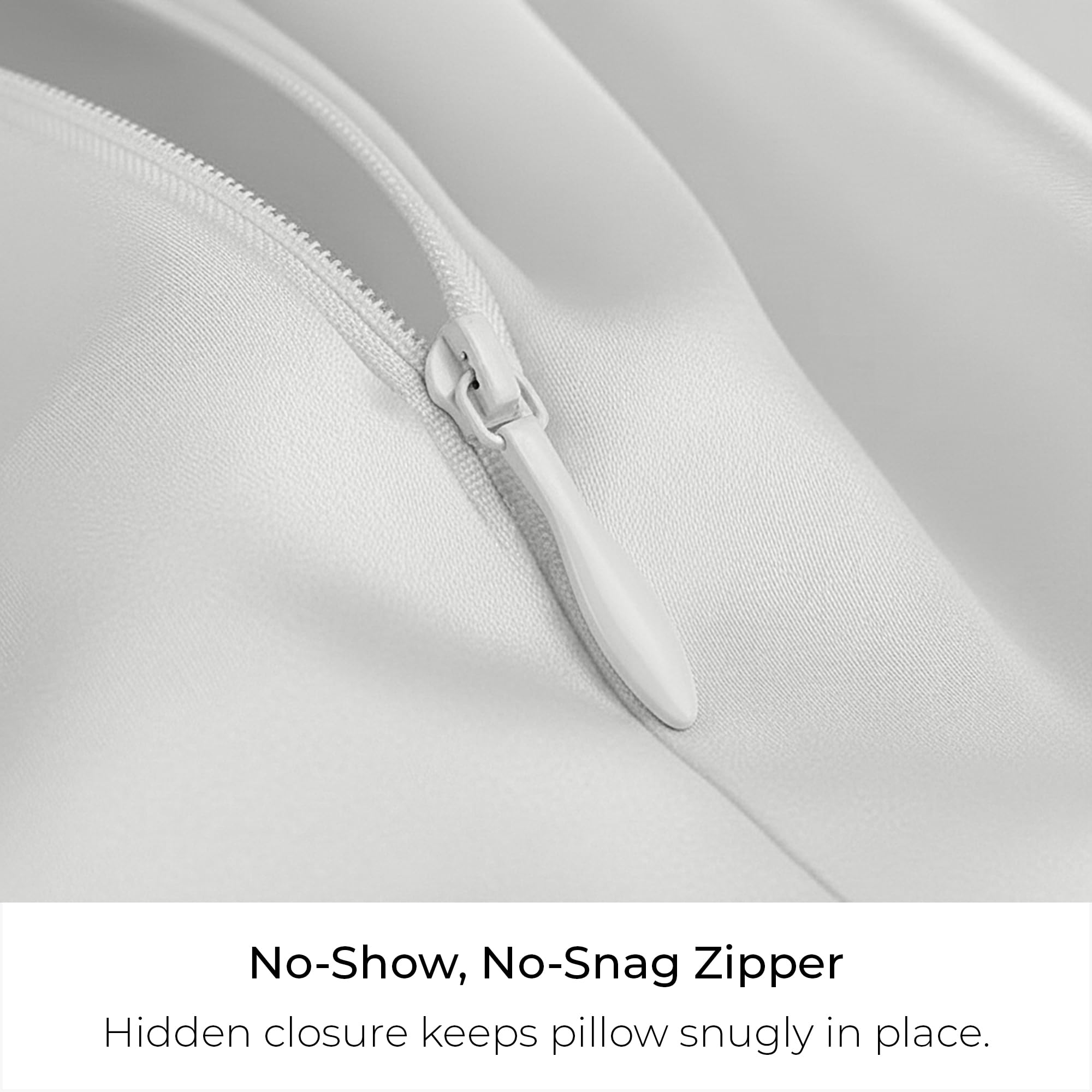 Mellanni Pure Silk Pillowcase Queen Size - Perfect for Hair and Skin, Preventing Wrinkles - Easy Care - Naturally Cooling Silk Pillow Cover with Hidden Zipper (Queen, White)