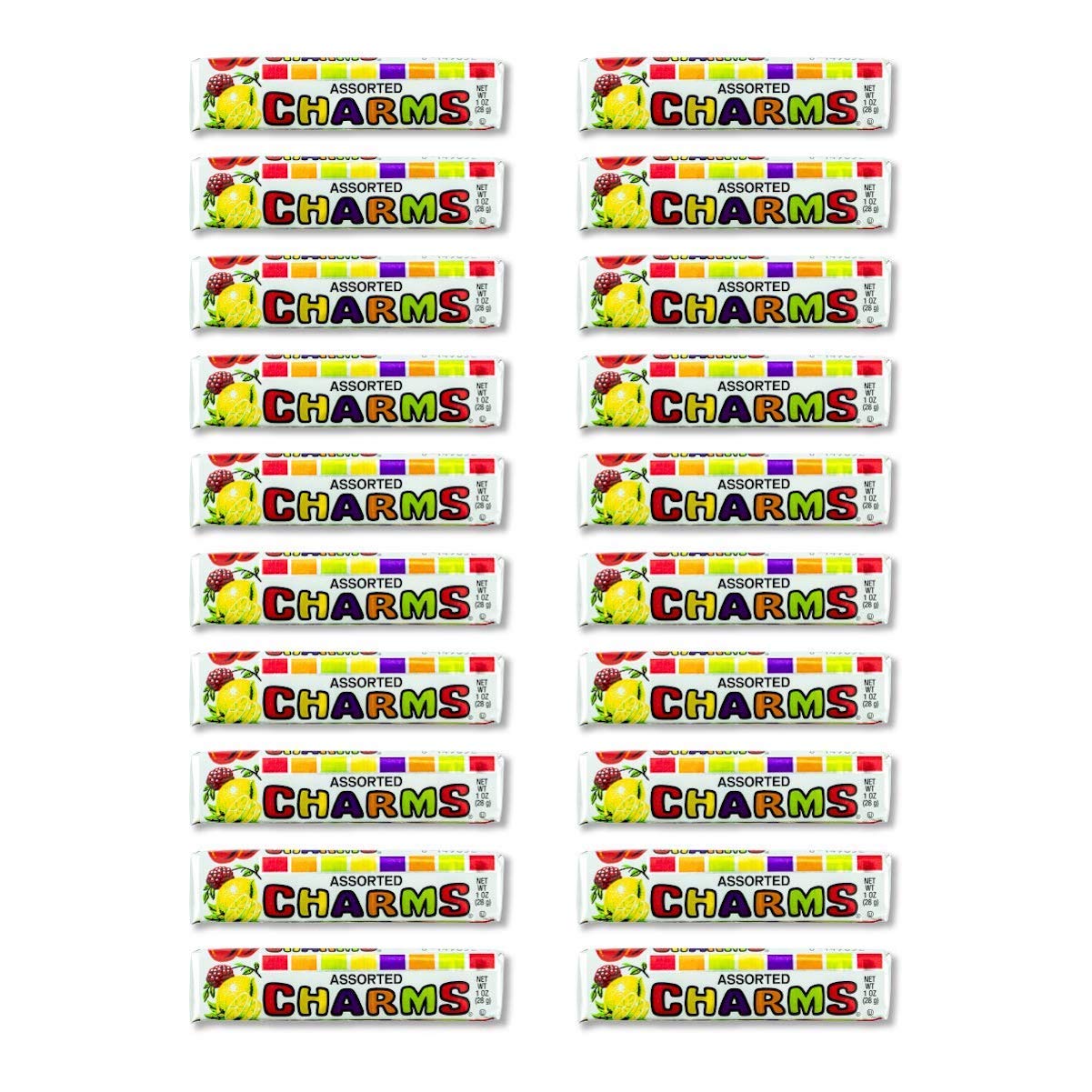 Charms Squares, Assorted Fruit Flavors, 20 Count (Pack of 1)