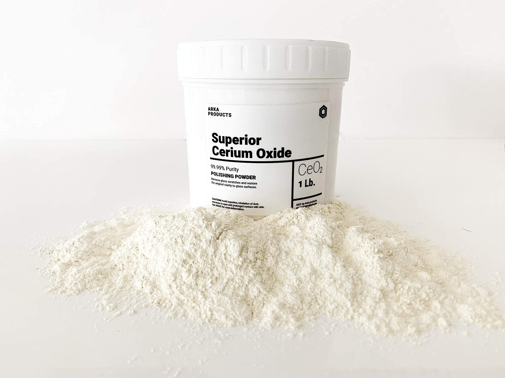 Premium Cerium Oxide- Optical Grade Compound 1lb for Scuff, Marks and scratchs in Glass and Mirrors