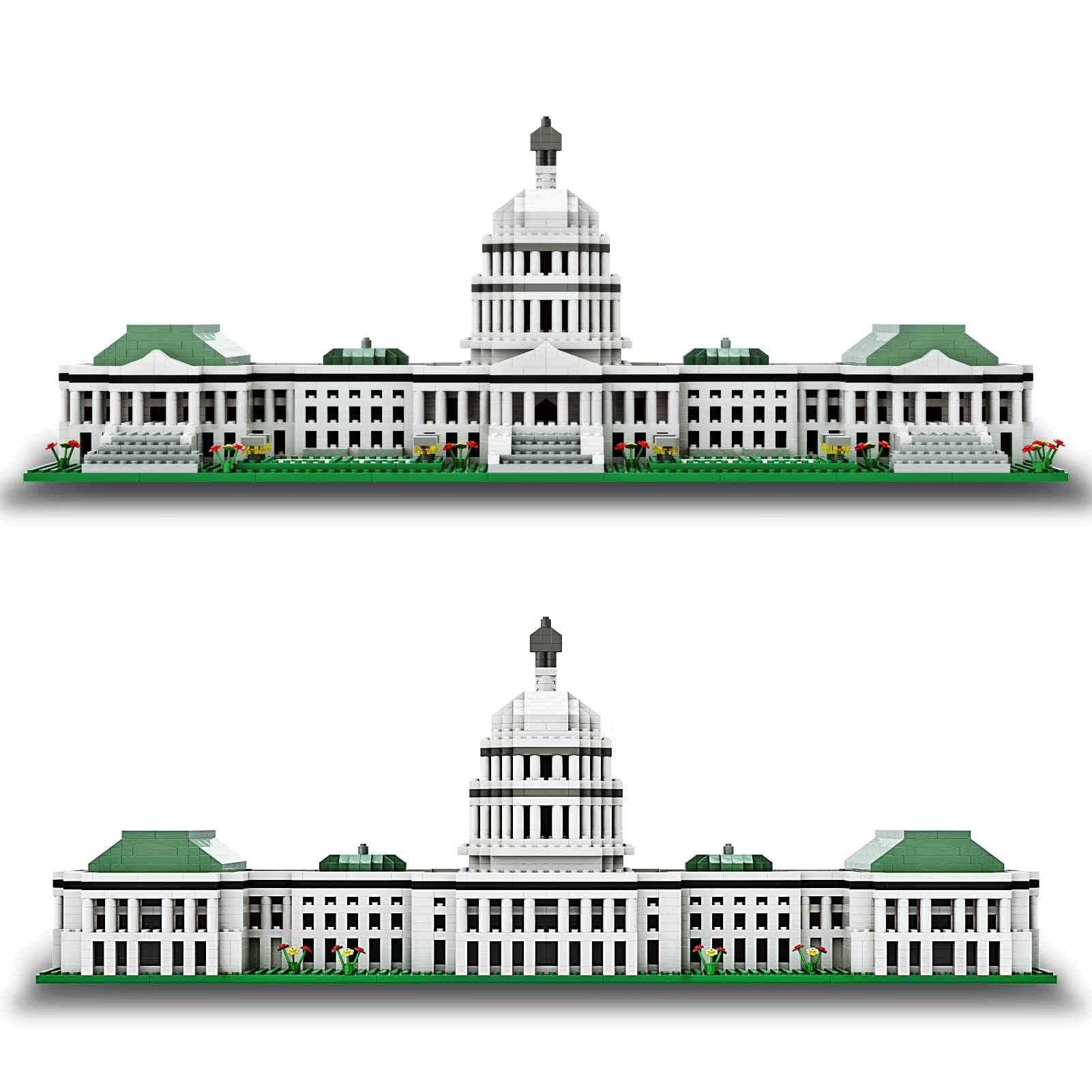 SEMKY Micro Mini Blocks United States Capitol Famous Landmark Model Set,(2888Pieces) -Building and Architecture Toys Gifts for Kid and Adult