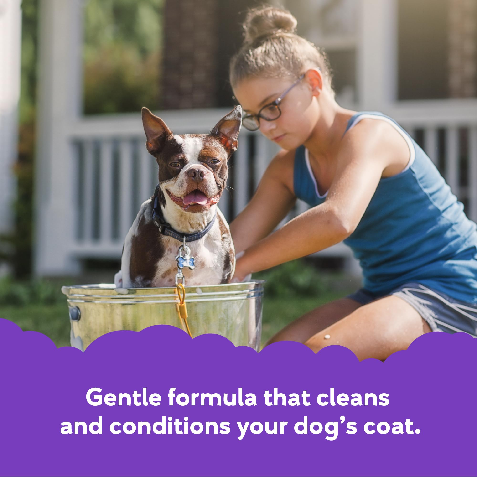 Buddy Wash 2-in-1 Dog Shampoo and Conditioner for Dog Grooming, Lavender & Mint, 1 gal. Bottle