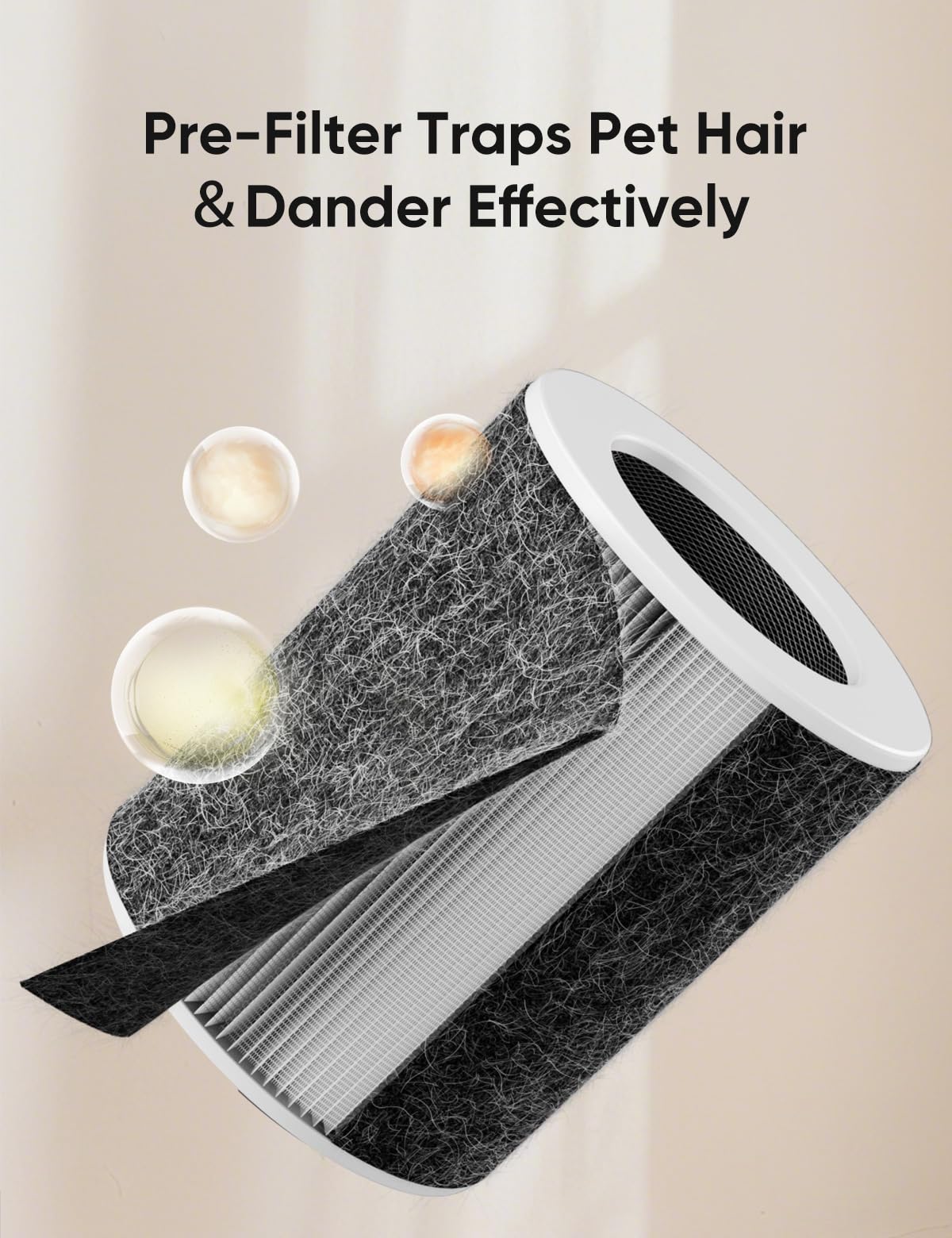 Dhyala Air Purifier for Home Large Room up to 3620FtΒ², H13 True HEPA Air Purifiers for Home Pet Hair Dander Odor Pollen, Air Cleaner with Smart WiFi, 360Β° Air Intake, Auto Mode, Pet Lock, 22dB Quiet