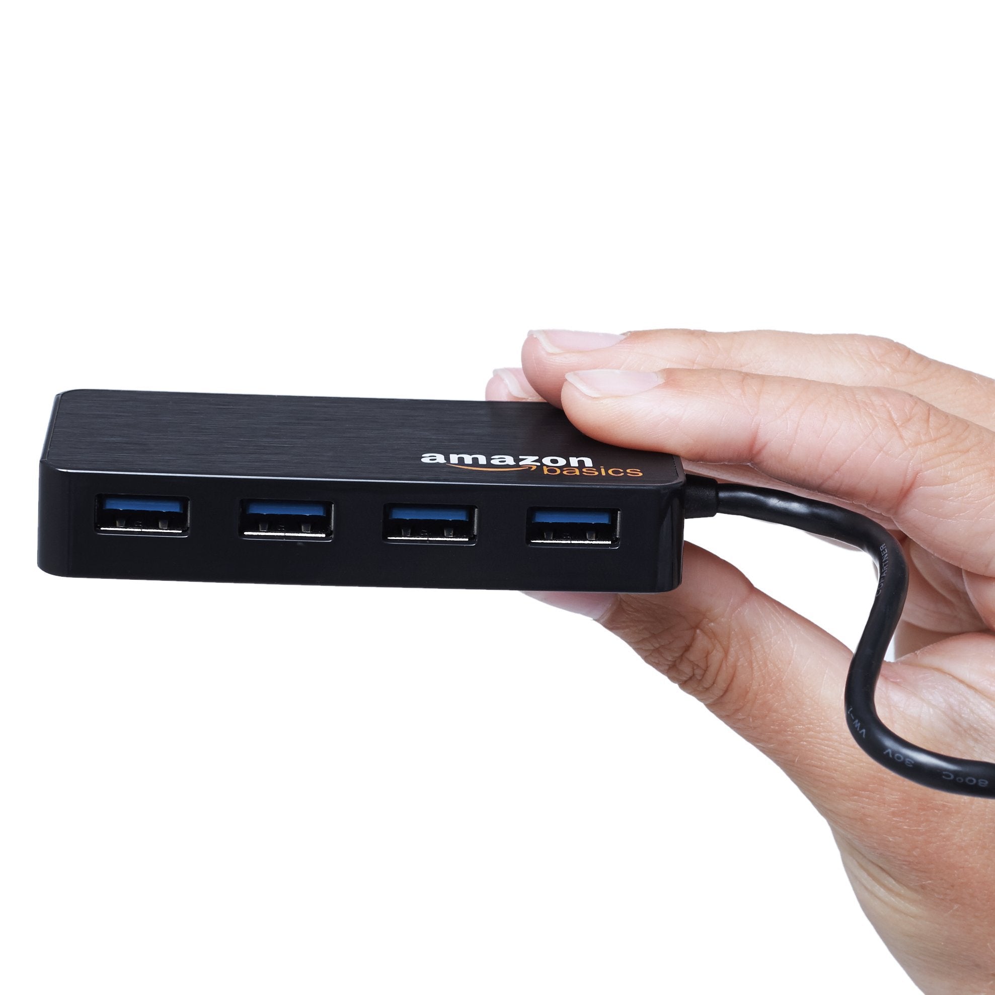 Amazon Basics 4 Port USB to USB 3.0 Hub with 5V/2.5A power adapter