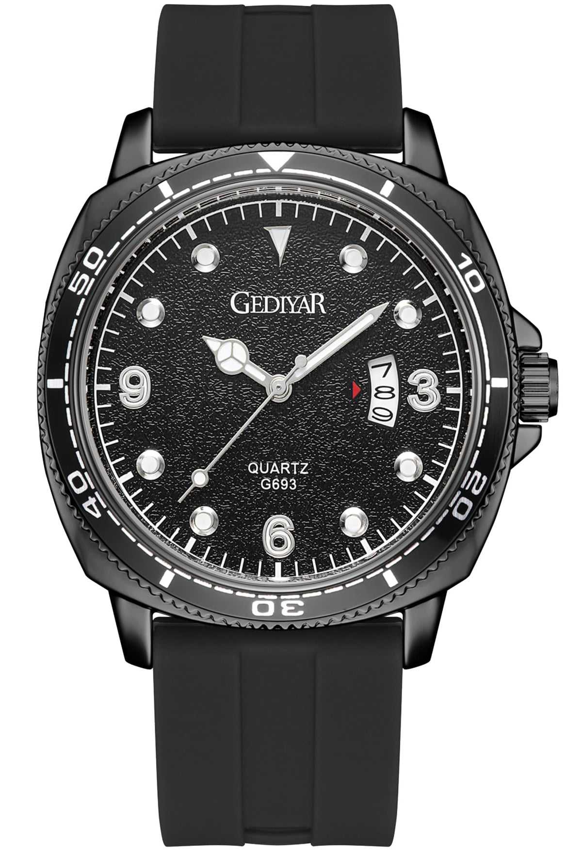 AIYISHI Luxury Men's Waterproof Wristwatch with Date Calendar Classic Analog Quartz Dress Watch for Men relojes para Hombres Trabajo (G693black)