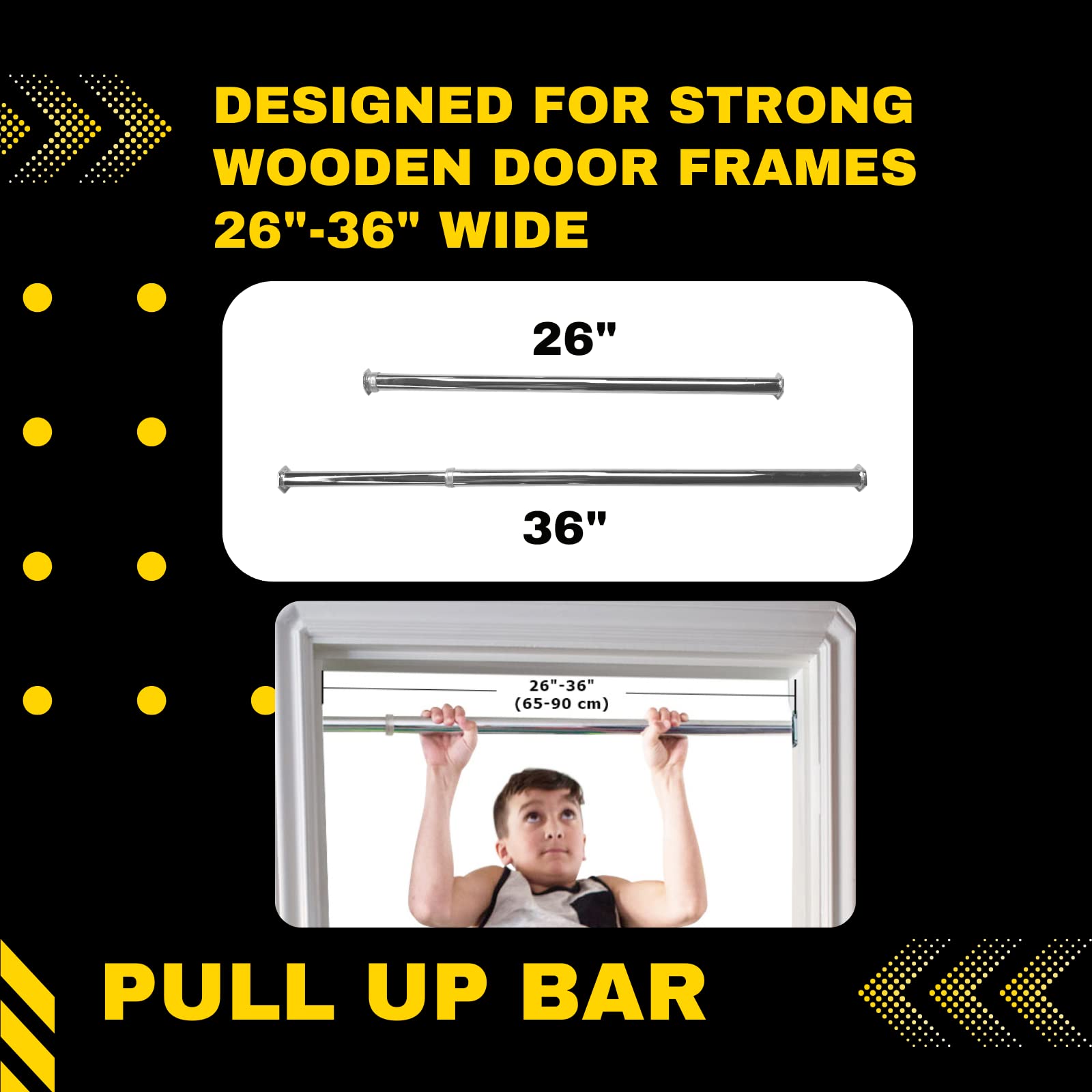 DreamGYM Doorway Pull-up Bar - Chin-up Bar - Swing Support Bar