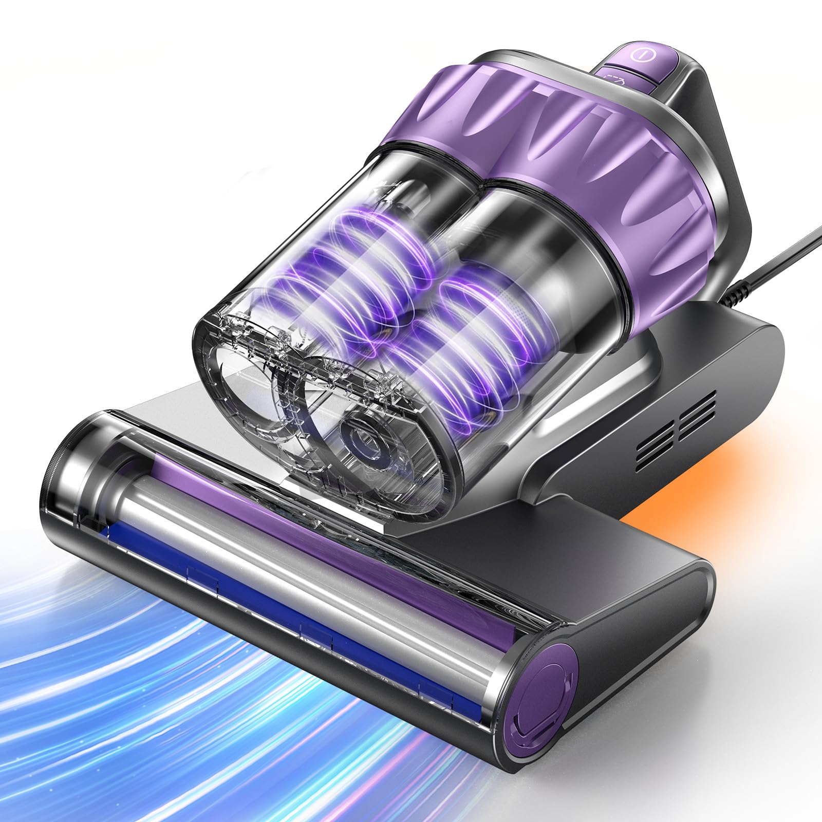 Airpher Mattress Vacuum Cleaner 20Kpa Bed Vacuum Cleaner with Smart Dust Sensor,UV-C Light,HEPA Filter,150°F Heat,500W Powerful Handheld,for Pet Hair,Sofa,Couch Crib Gift Ideas for Women