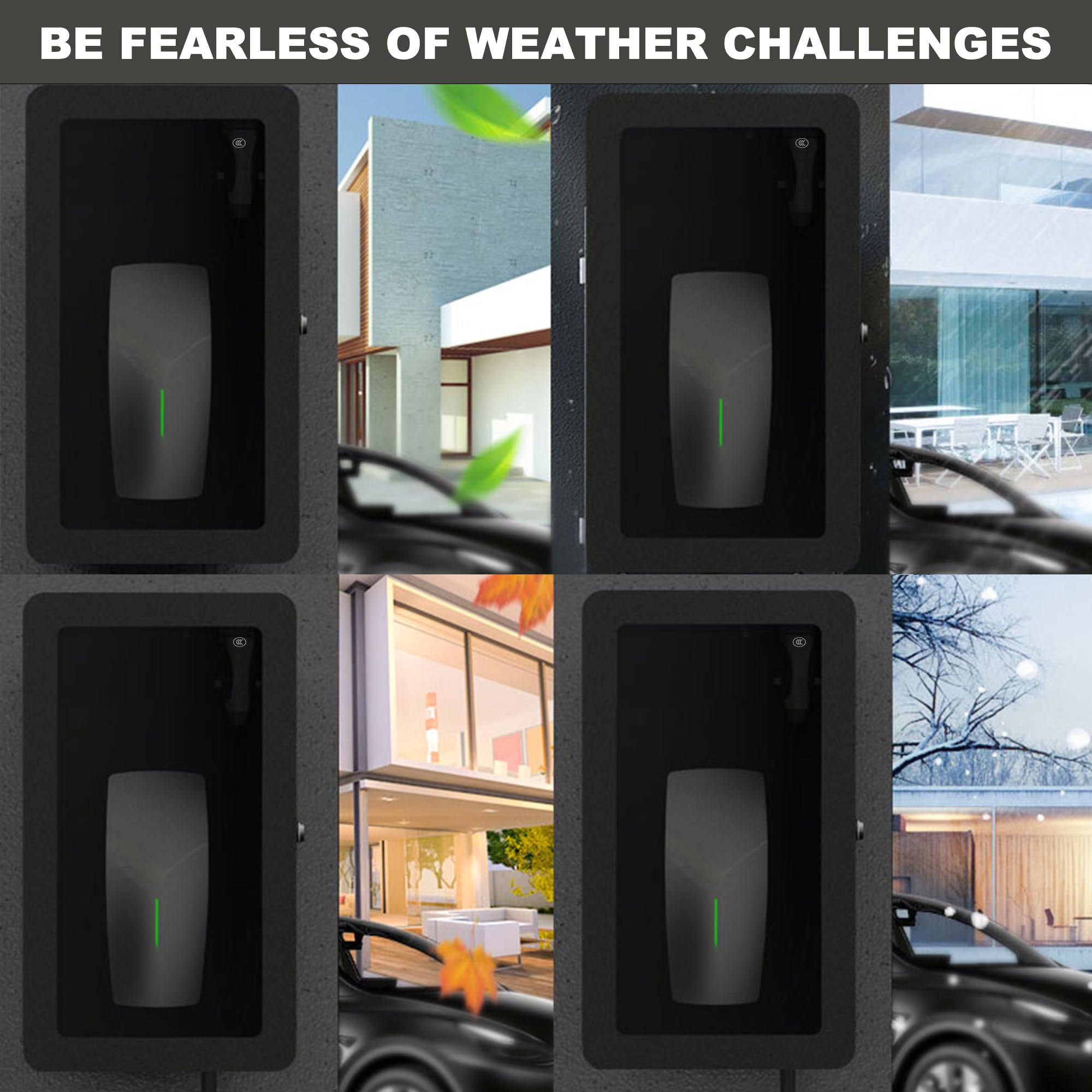 Vugosson Charger Station Box for Tesla Gen 3 Wall Connector, Waterproof Dustproof Charger Lock Box for Outdoor/Indoor Wall Charger, Charging Cable Organizer Charger Holder Case Accessories for Tesla