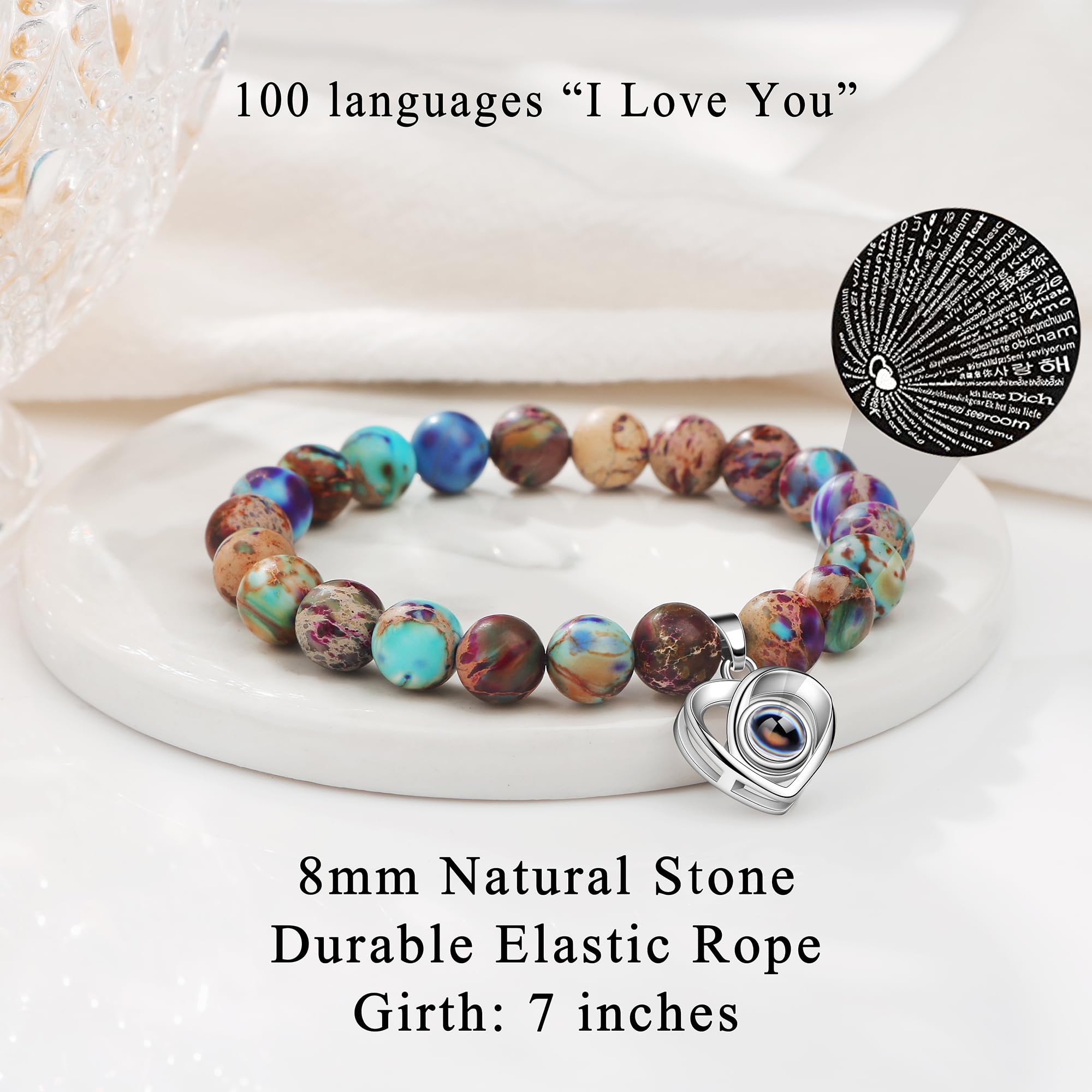 JoycuFF Gifts for Girlfriend I Love You Bracelet To My Girlfriends Birthday Gift from Boyfriend I Love You Gifts for Her Anniversary Christmas