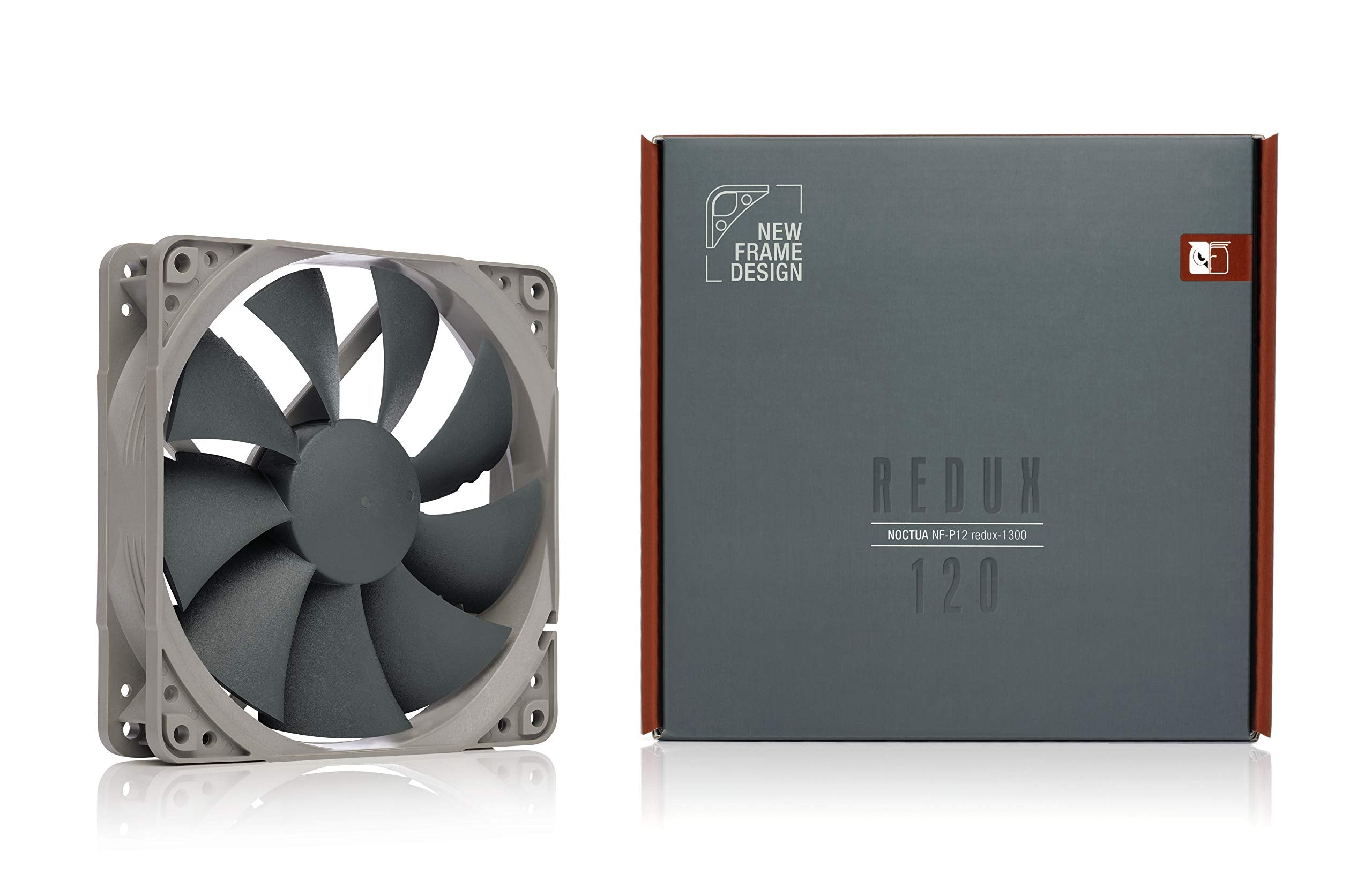 Noctua NF-P12 redux-1300, Quiet Fan, 3-Pin, 1300 RPM (120mm, Grey)