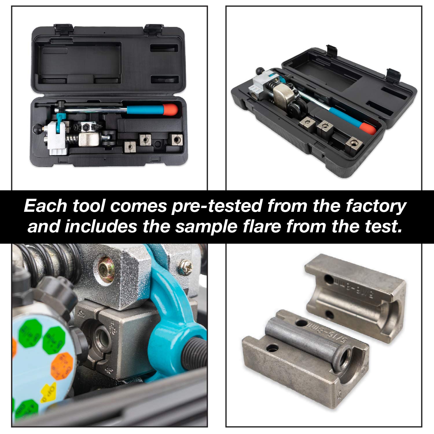 TGR Professional Brake Line Flaring Tool- 45 Degree Set - Single, Bubble, and Double Flares