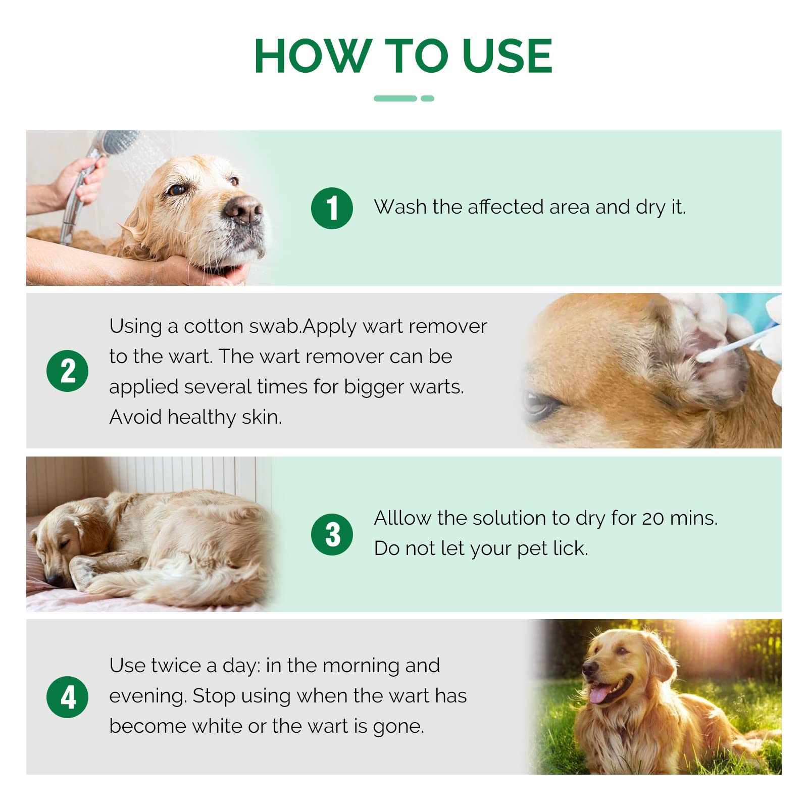 rubvil Dog Wart Remover, Natural Dog Skin Tag Remover, Gentle & Safe for Pet, Effective Dog Skin Treatment at Home