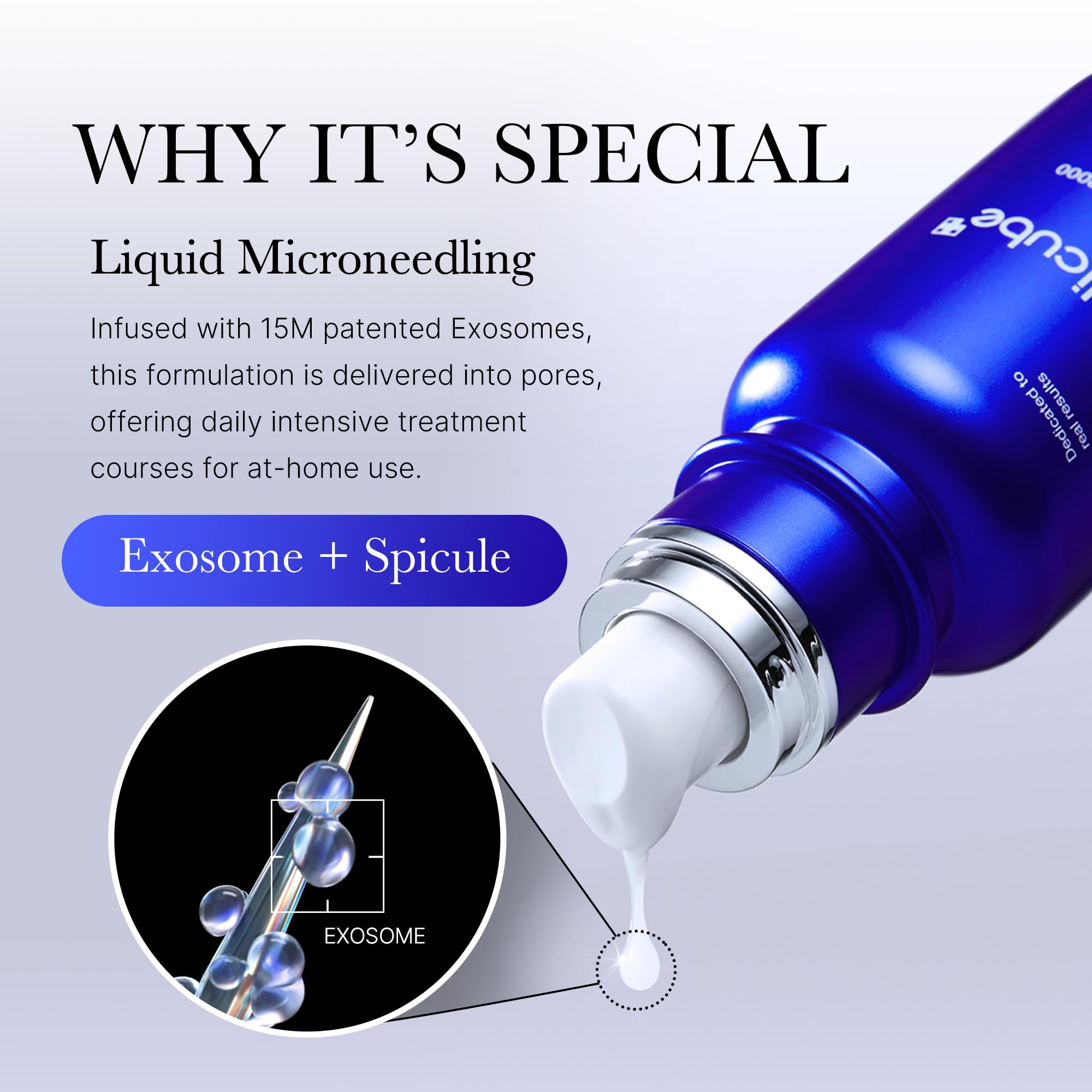 medicube Zero Exosome Shot Duo: Zero Exosome Shot 2,000PPM Spicule Facial Serum and Zero Exosome SHot 7,500PPM Spicule Facial Serum