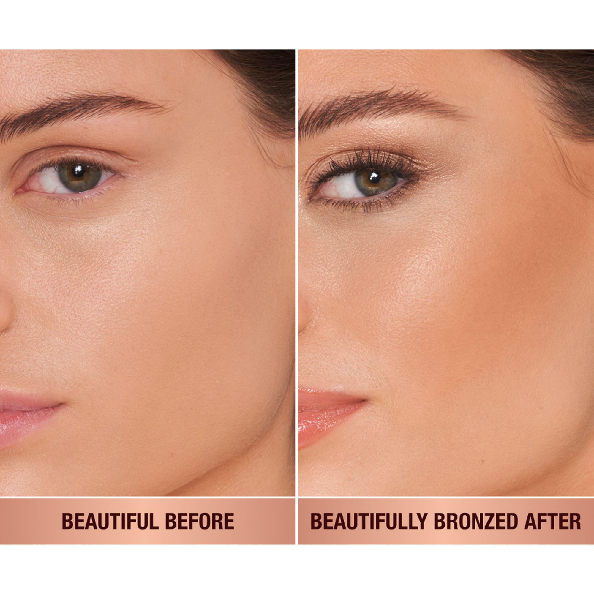 Charlotte Tilbury Beautiful Skin Face Makeup & Body Cream Bronzer - Hydrating Hyaluronic Acid & Pro Vitamin D3 to Blur for a Sun-Kissed Glow - Up to 16Hr Wear, Sweat & Humidity Proof - 2 Medium