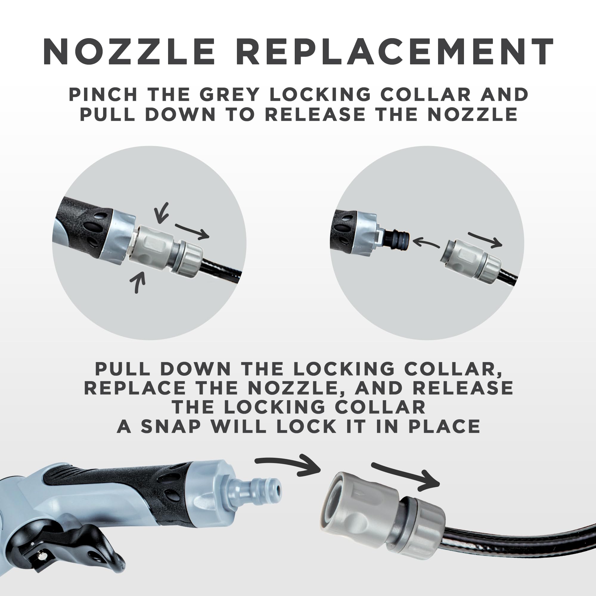 Ivation Replacement Nozzle for The IVA-Swasher Multipurpose Portable Spray Washer w/Water Tank