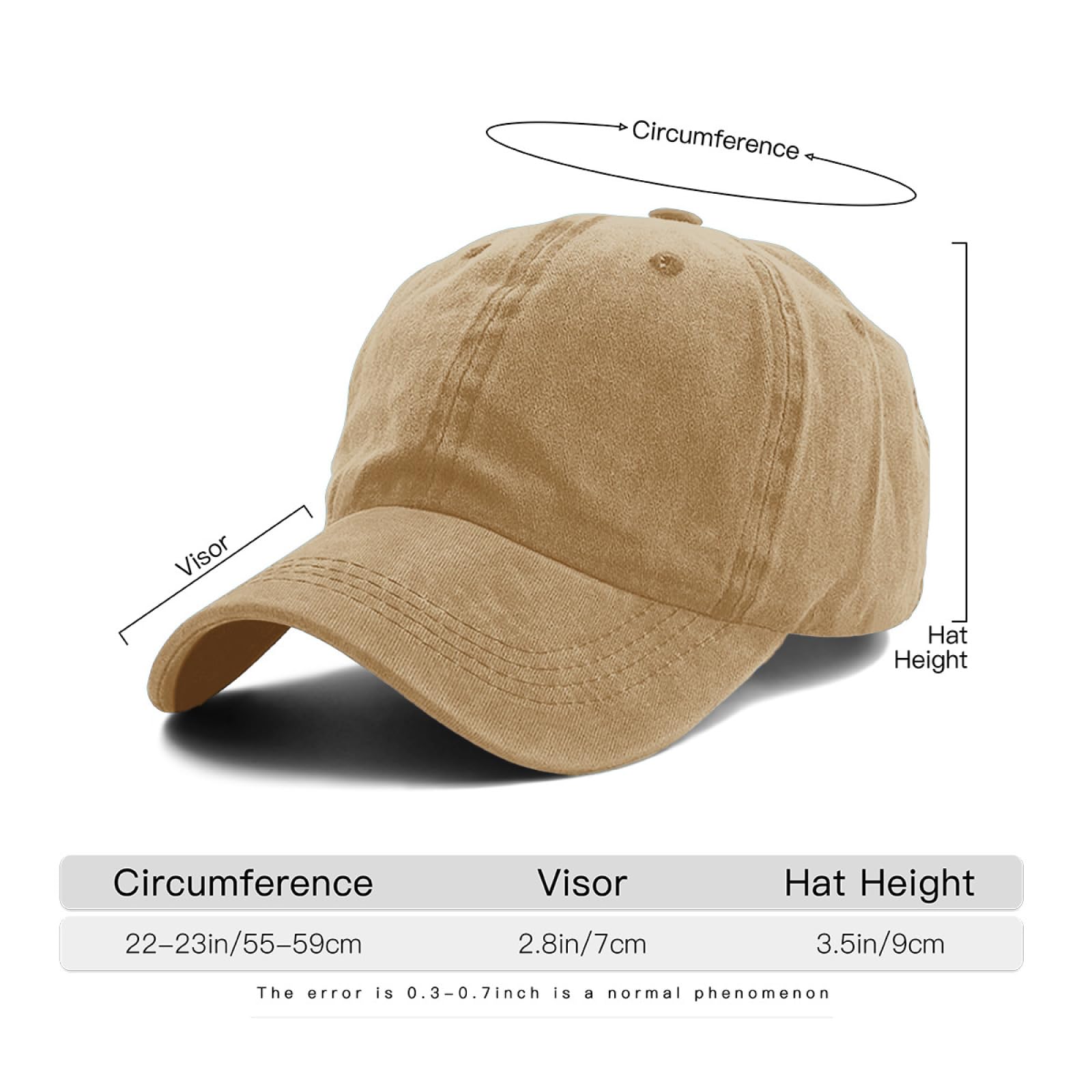 Generic Custom Hat Customized Your Text Custom Logo Hat Adjustable Baseball Caps for Men Basic Custom Trucker Hat Unisex Aldult Custom Hats Fashion Personalized Hats for Fishing, Style 4 - Brown