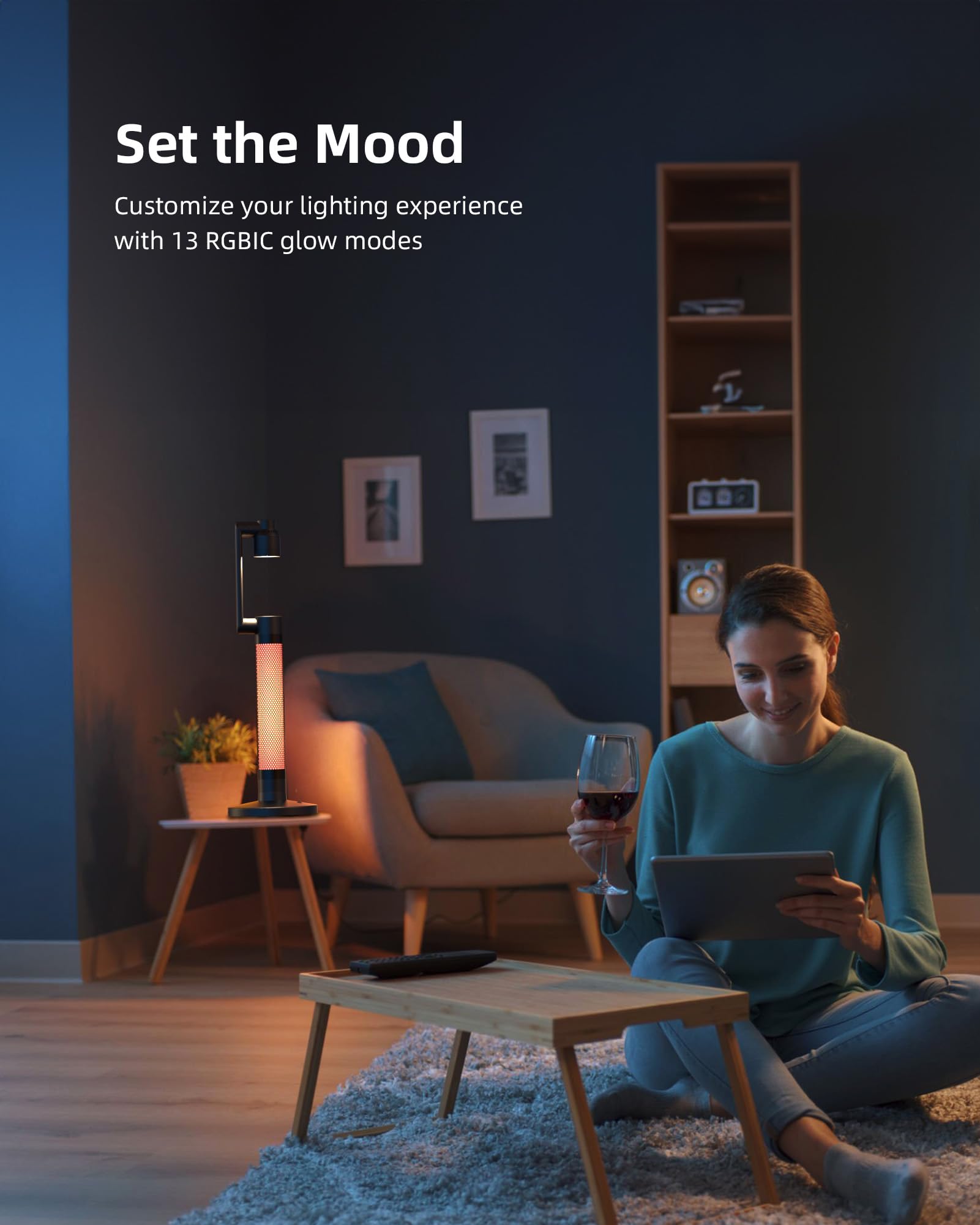 Lytmi 3-in-1 LED Desk Task Reading Light for Office, CRI95 Eye-Caring Architect Desk Lamp, 360°Rotatable Swing Arms, Dimmable Table Lamp with Atmosphere Lighting for Computer Monitor Desktop Bedside