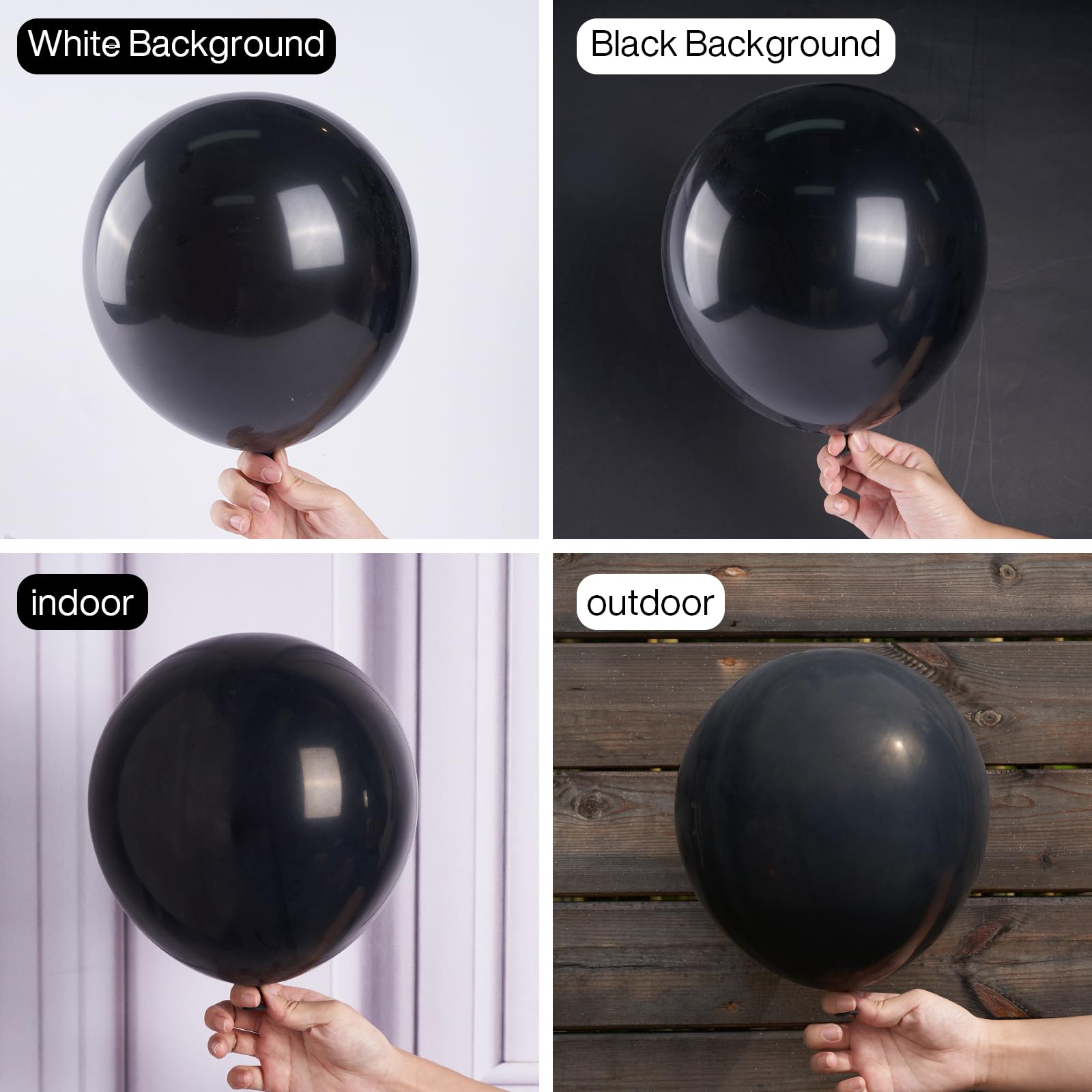 PartyWoo Black Balloons 50pcs 12 Inch Black Matte Latex Helium Balloons for Birthday Wedding Anniversary Graduation Bachelorette Engagement Bridal Shower Retirement Party Decorations Black-Y18