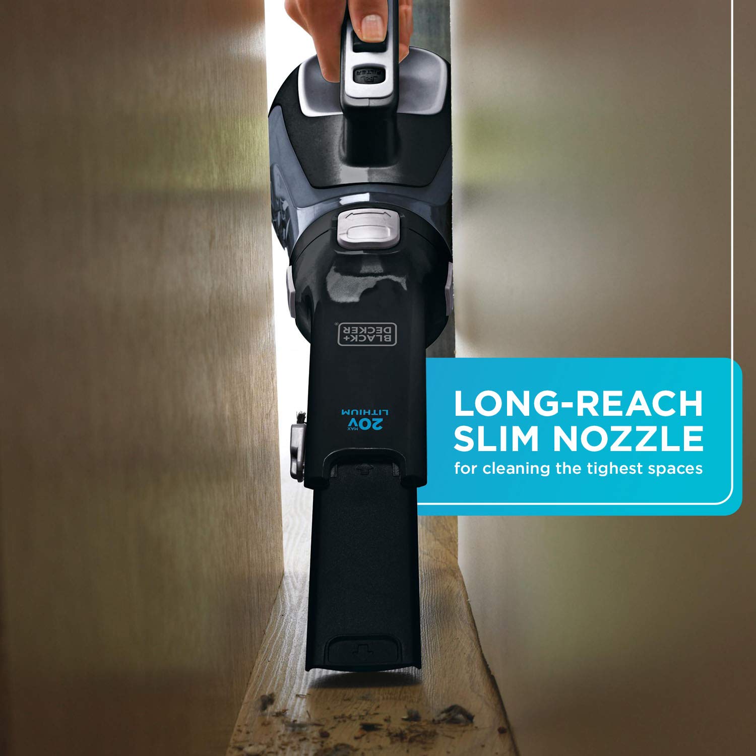 BLACK+DECKER dustbuster AdvancedClean Cordless Handheld Vacuum, Home and Car Vacuum (BDH2000L)