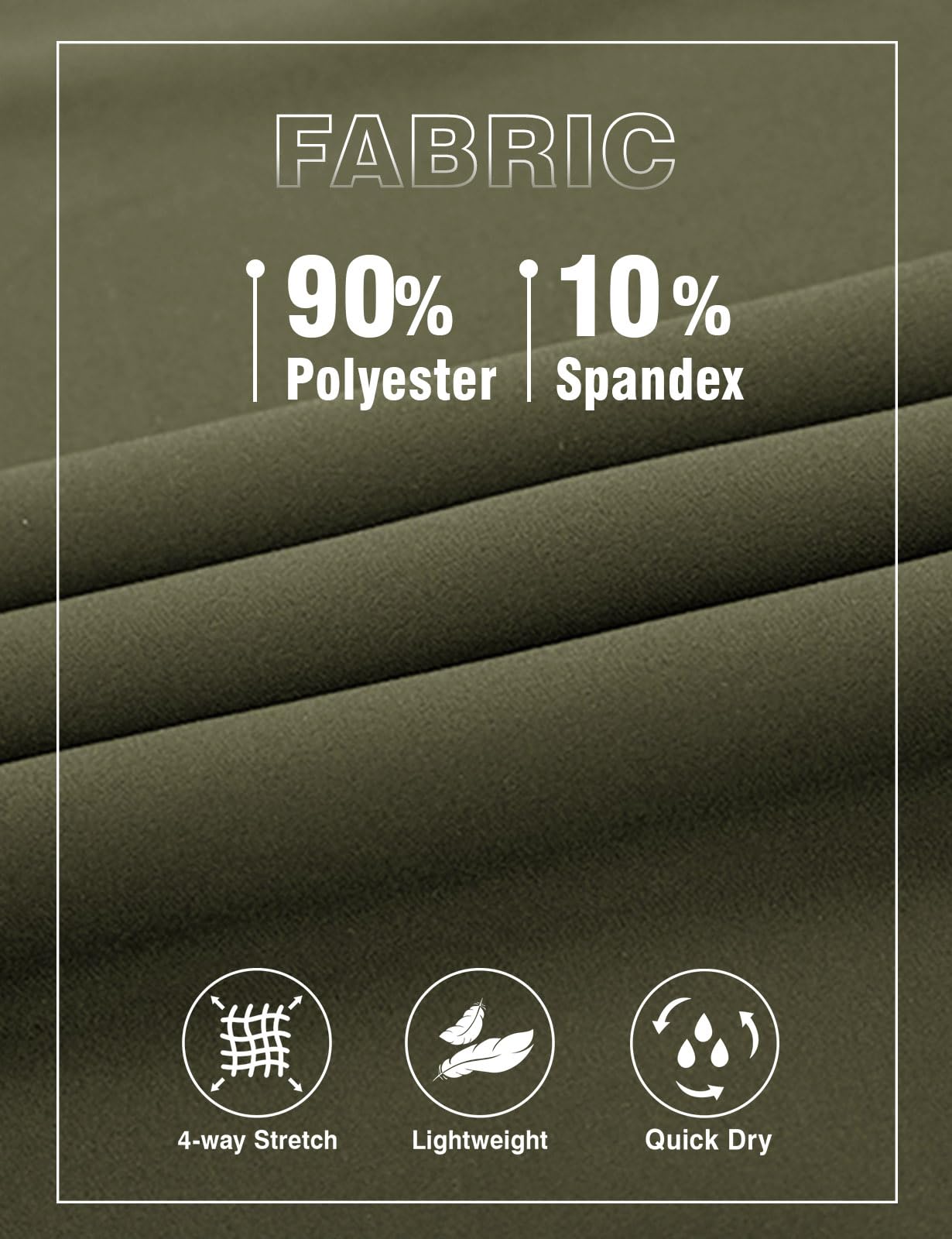 TBMPOY Men's Travel Hiking Pants Lightweight Athletic Wind Athletic Pant Windbreaker Fishing Active Jogger Green L