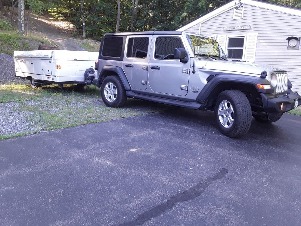 MECMO 56407 4-Pin Trailer Wiring Harness for 2018-2025 Jeep Wrangler JL/JLU, 2020-2025 Jeep Gladiator JT, 19-25 Wranglers Unlimited, Rubicon, Sahara, Sport, 4xe Towing Hitch Wire Trailer Light Plug