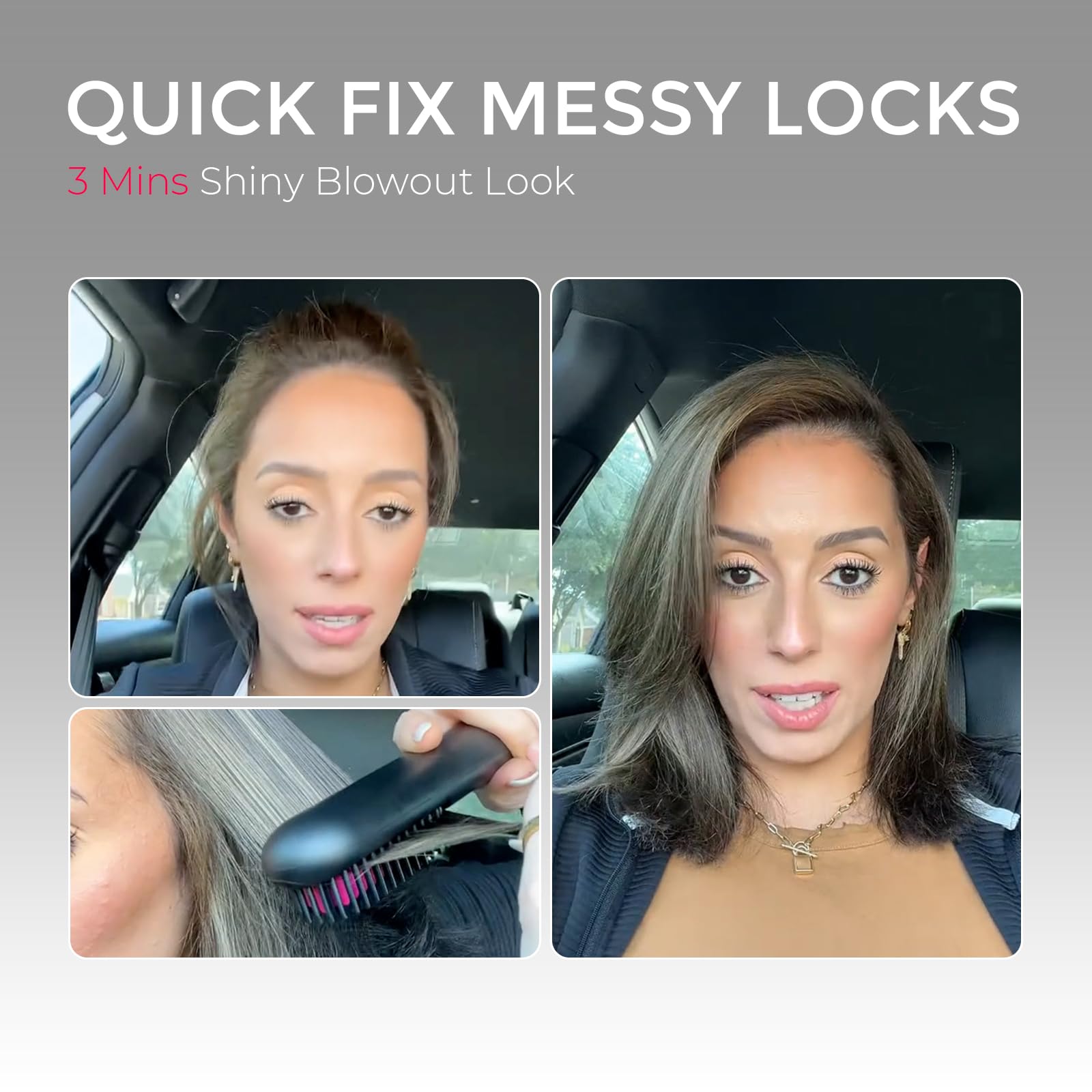 TYMO Airflow Curling Iron + TYMO Porta Cordless Hair Straightener Brush