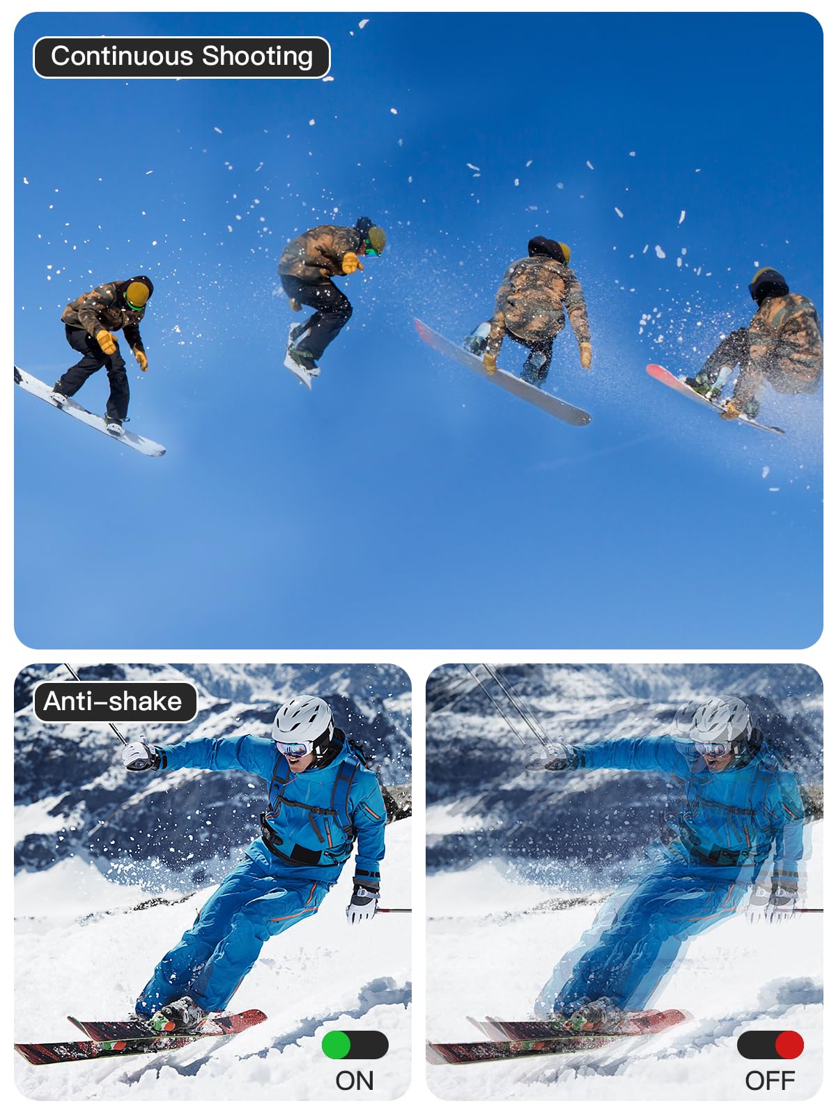 Upgrade Digital Camera, 56MP FHD 1080P Camera for Kids with 16x Zoom Anti Shake, Kid Camera with 32GB TF Card, Two Batteries, Lanyard, Compact Small Camera for Kids Boys Girls(Black)