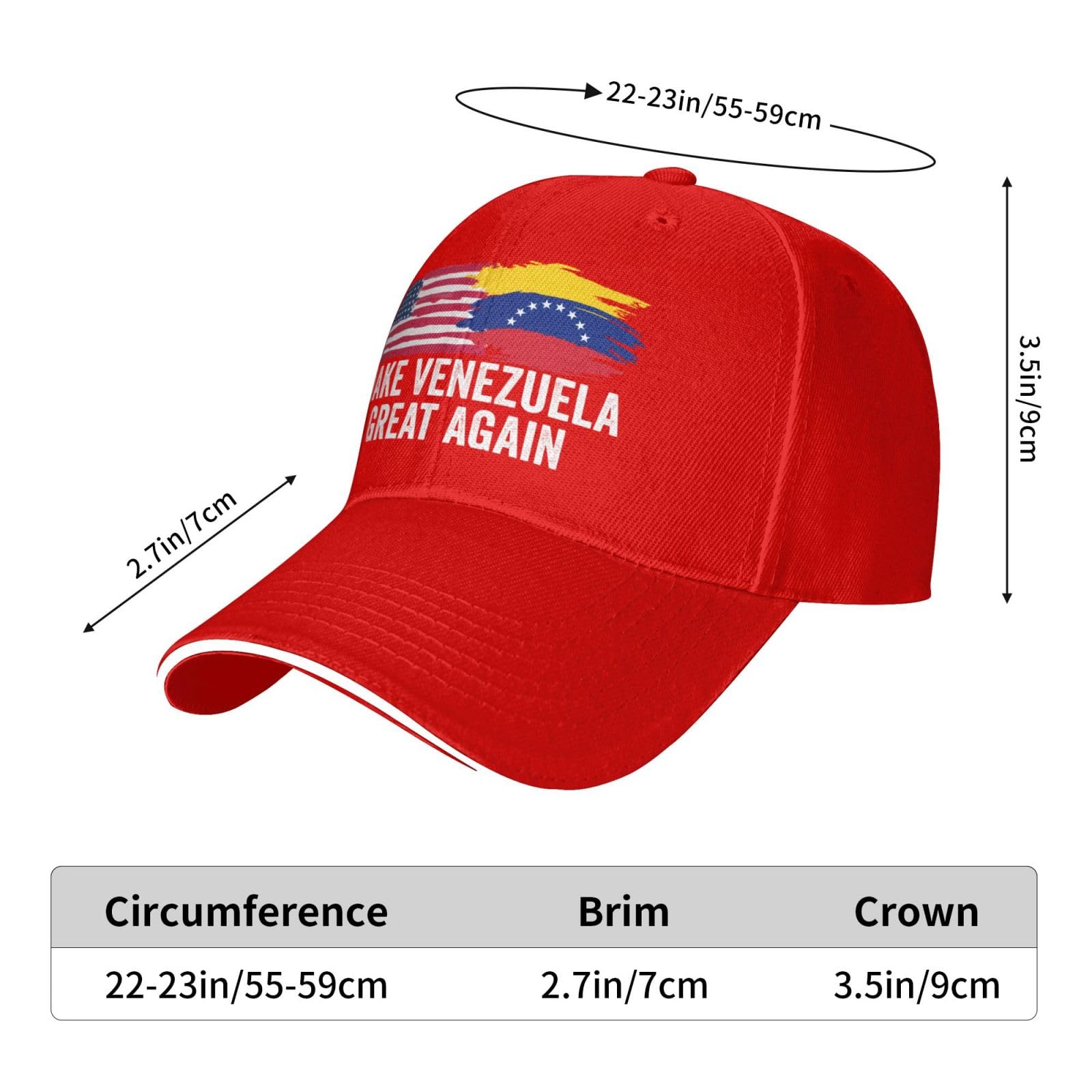 Antaa Make Venezuela Great Again hat Men Women Baseball Cap Red