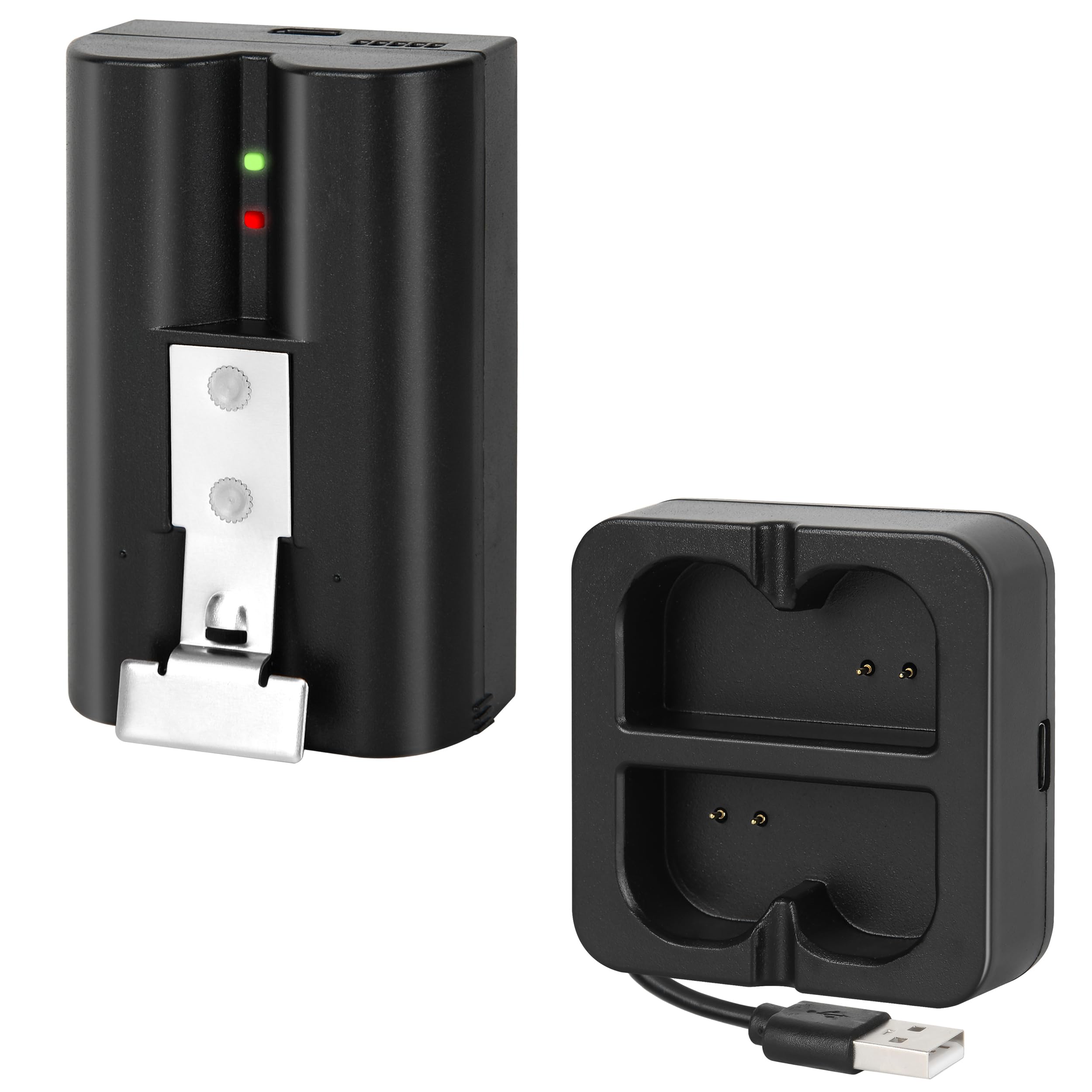 Replacement Battery with Charger Station for Ring-Doorbell Camera 1 and 2, Spotlight Camera and Stick Up Camera, Rechargeable Upgraded Lithium Li-ion Batteries 3.65V Camera Indoor